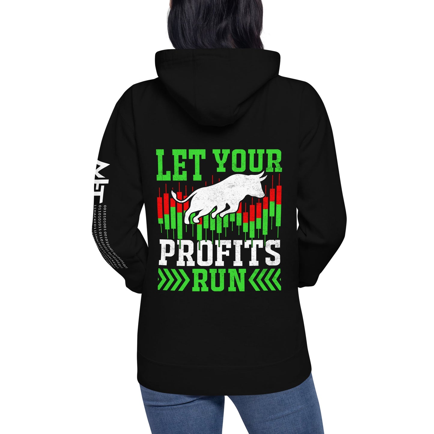 Let your Profits run - Unisex Hoodie ( Back Print ) by DarkByteGear