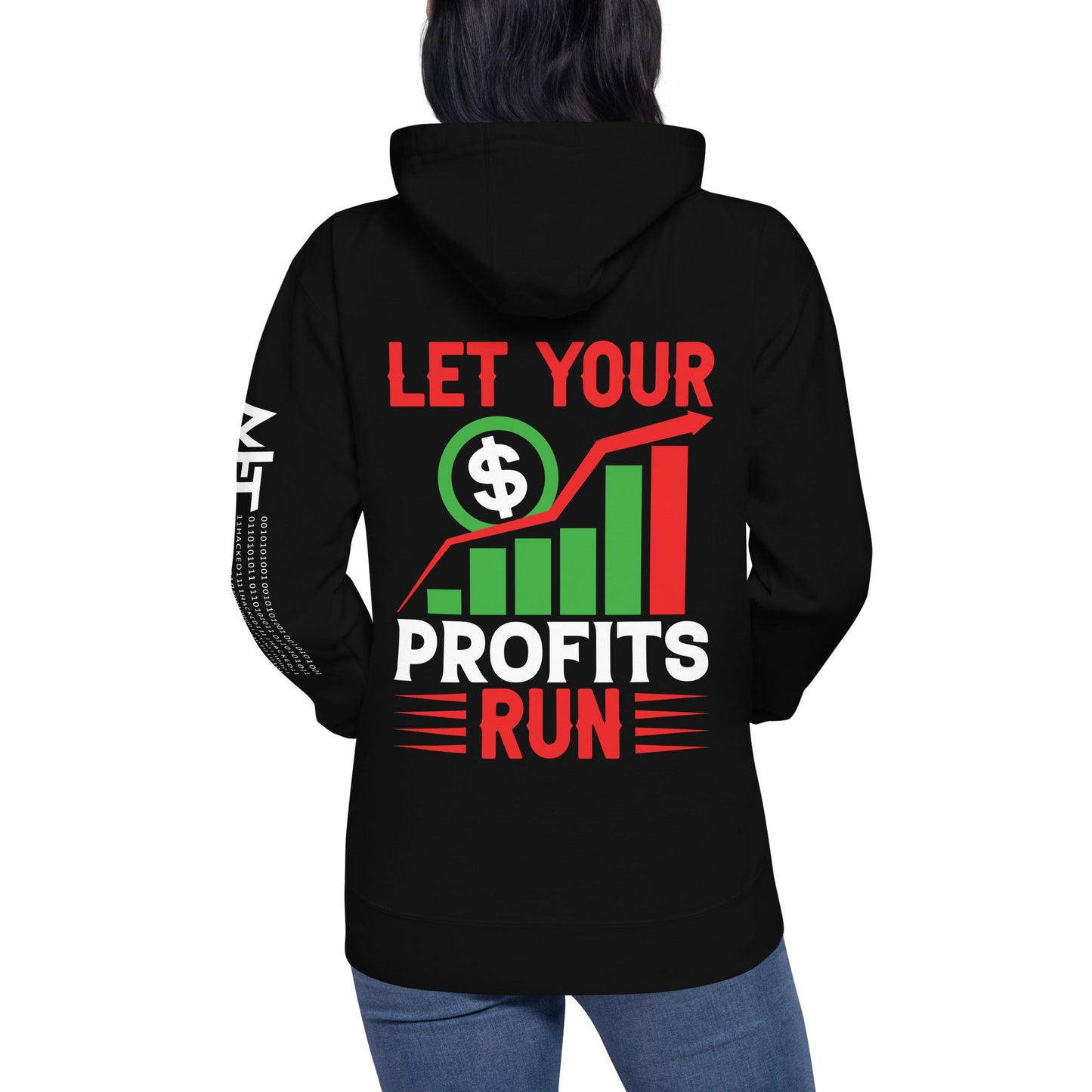 Let your Profits run V1 - Unisex Hoodie ( Back Print ) by DarkByteGear