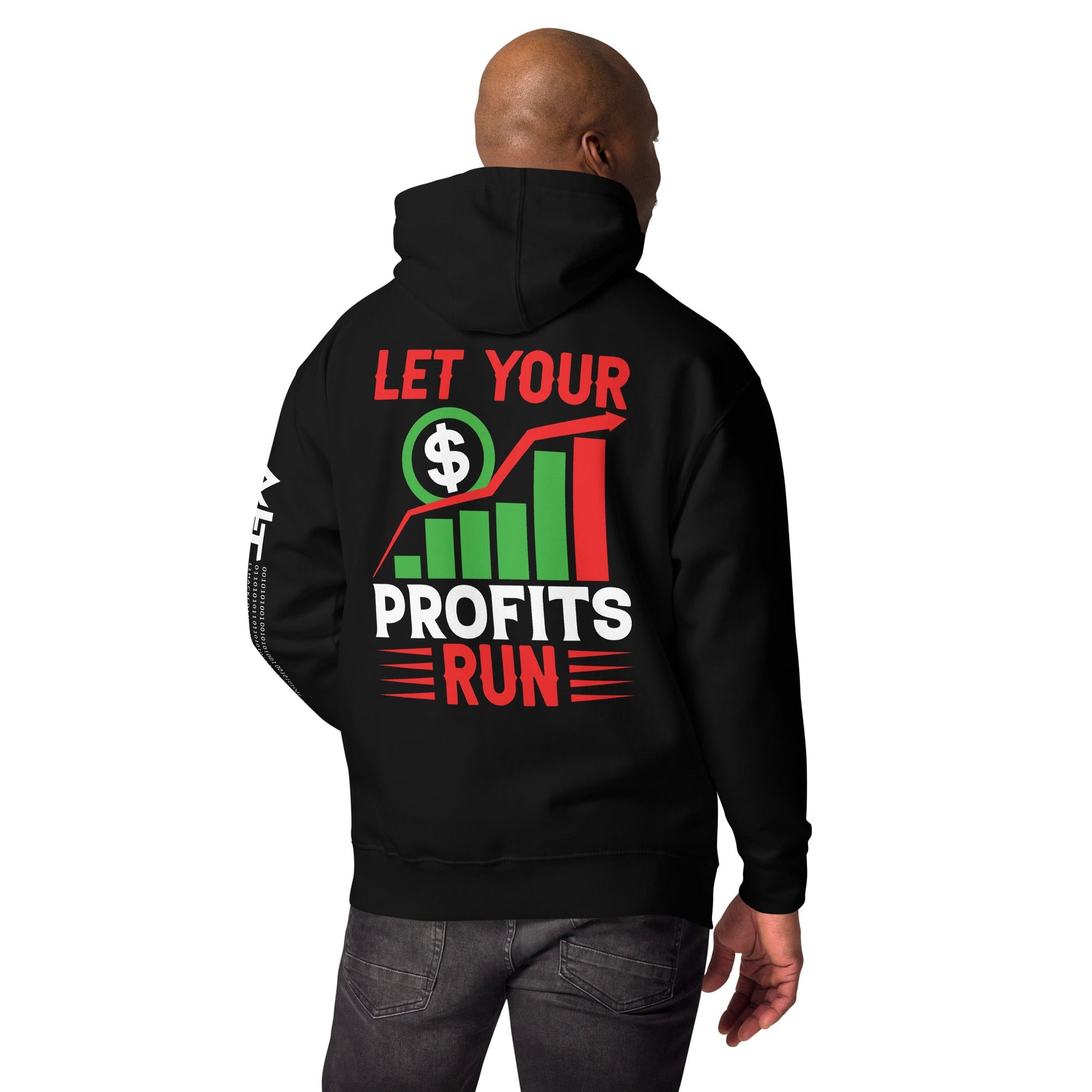 Let your Profits run V1 - Unisex Hoodie ( Back Print ) by DarkByteGear
