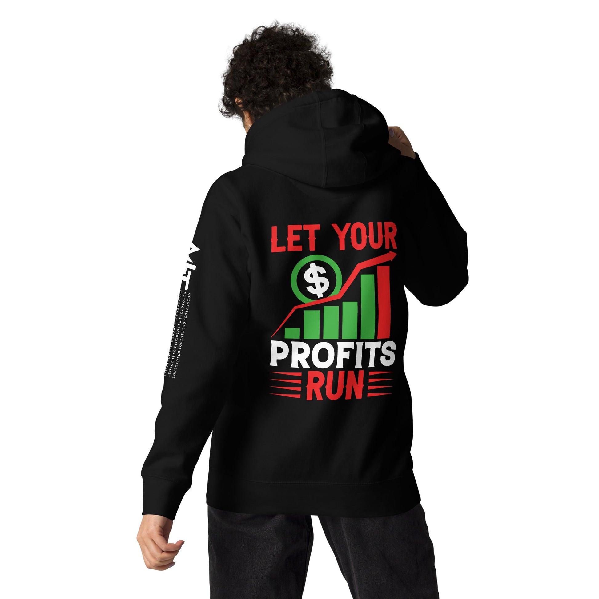 Let your Profits run V1 - Unisex Hoodie ( Back Print ) by DarkByteGear