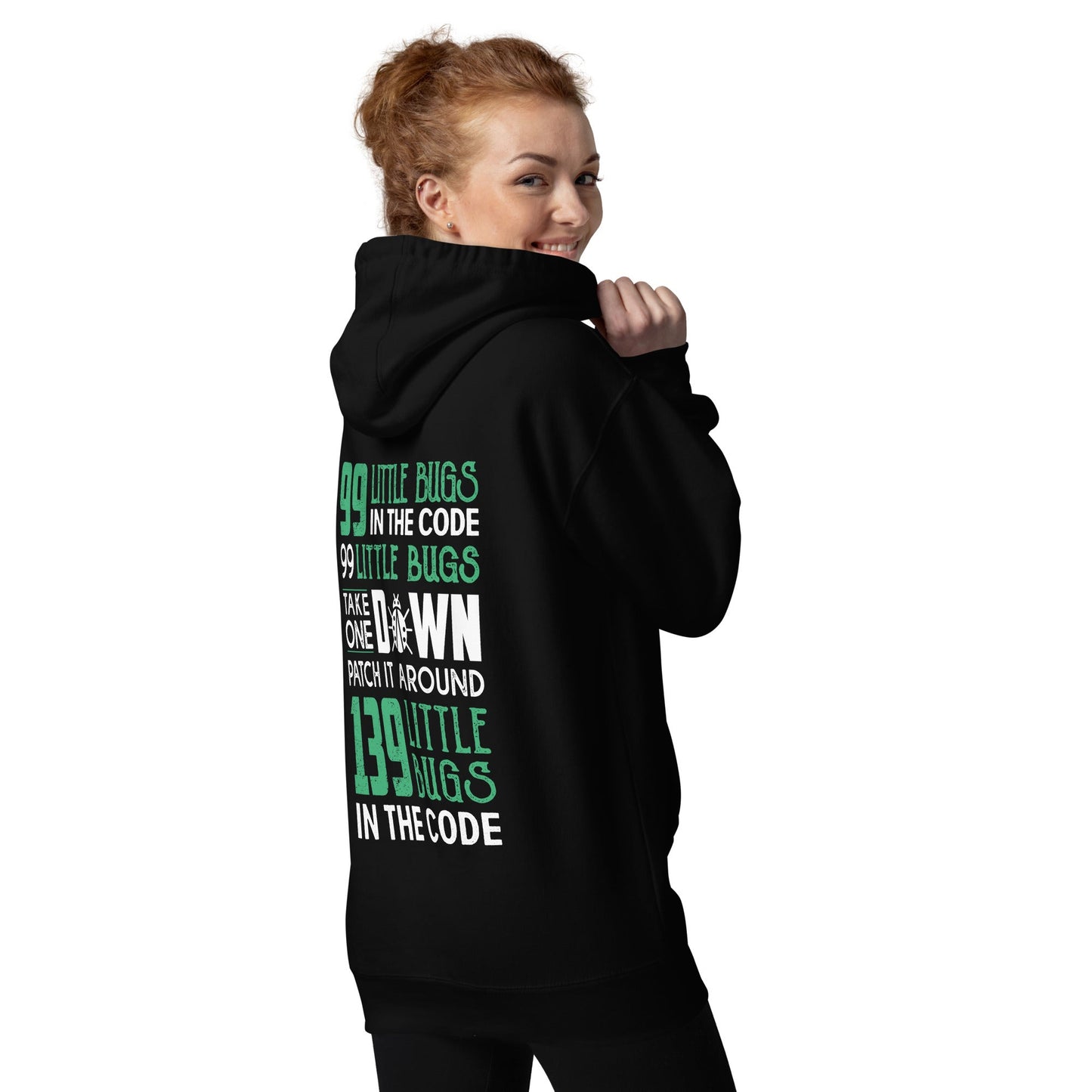 99 Little Bugs - Unisex Hoodie ( Back Print ) by DarkByteGear