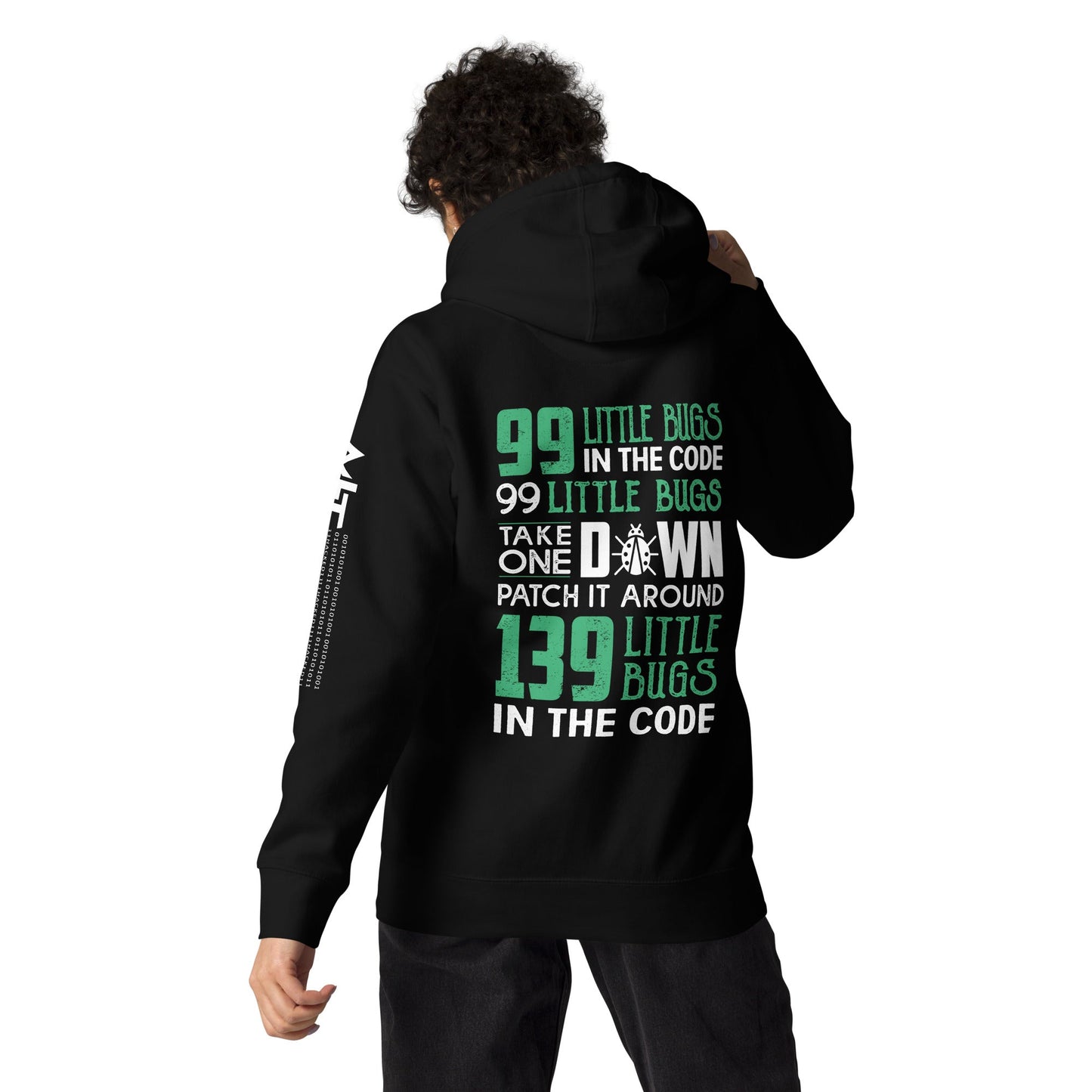99 Little Bugs - Unisex Hoodie ( Back Print ) by DarkByteGear
