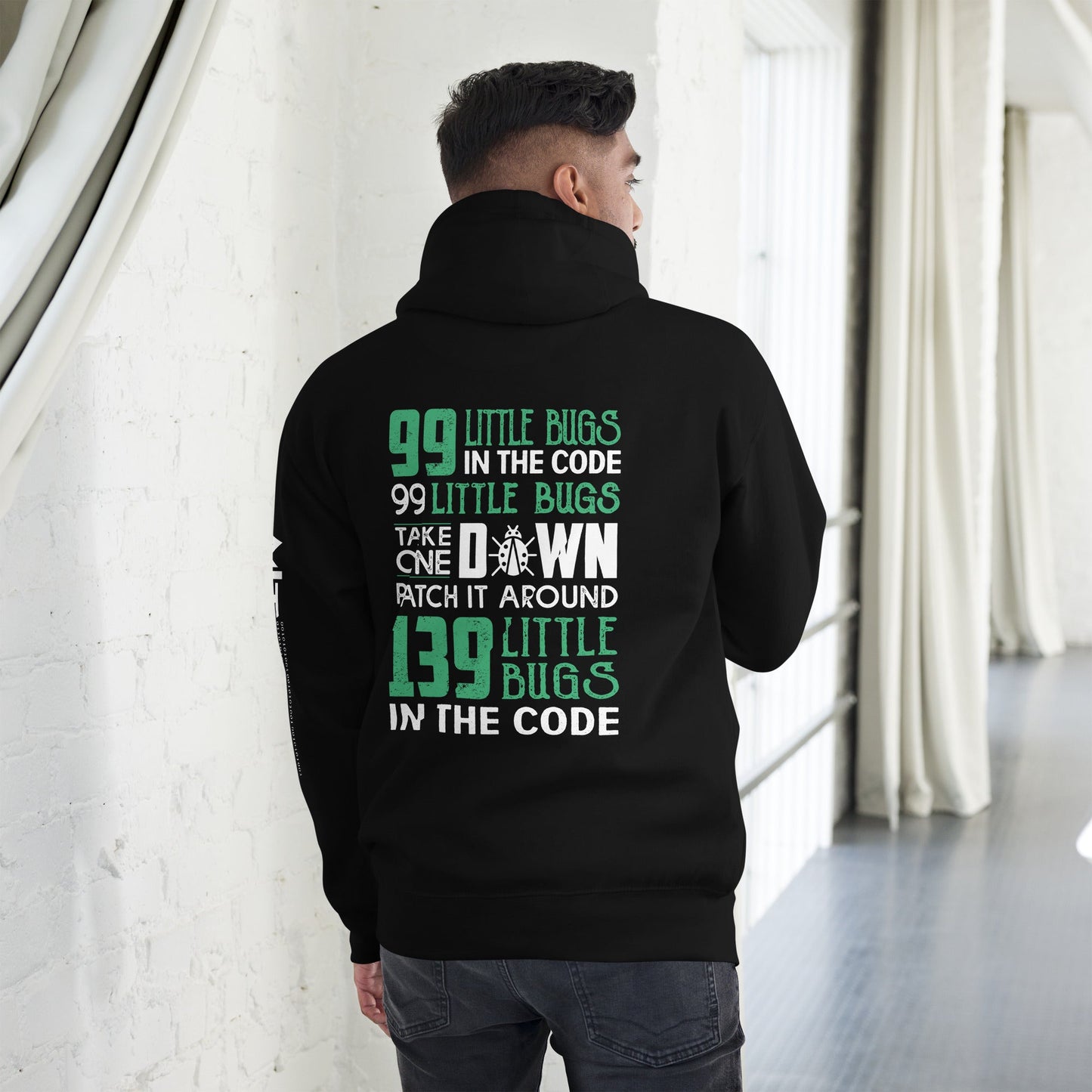 99 Little Bugs - Unisex Hoodie ( Back Print ) by DarkByteGear
