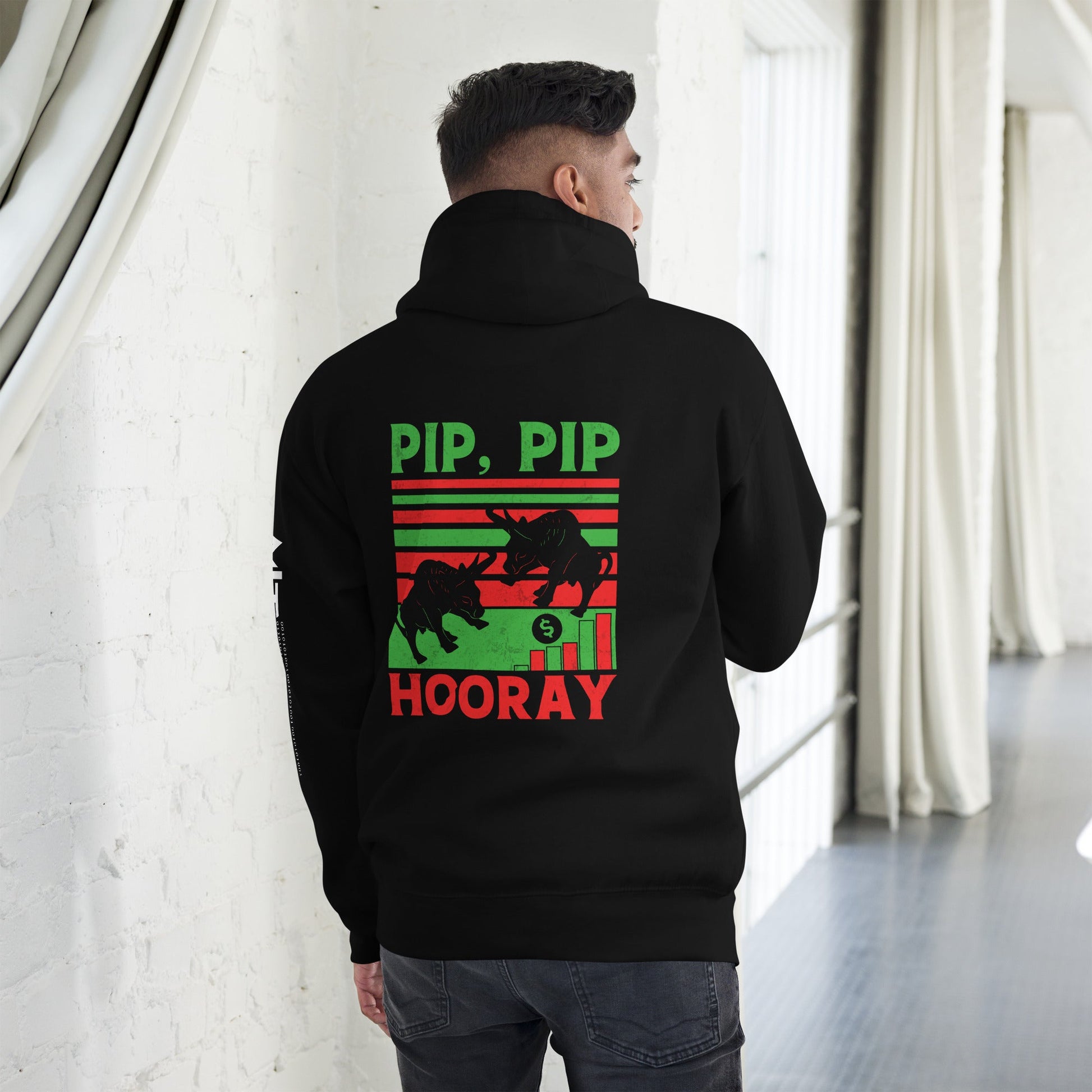 Pip, Pip Hooray - Unisex Hoodie ( Back Print ) by DarkByteGear
