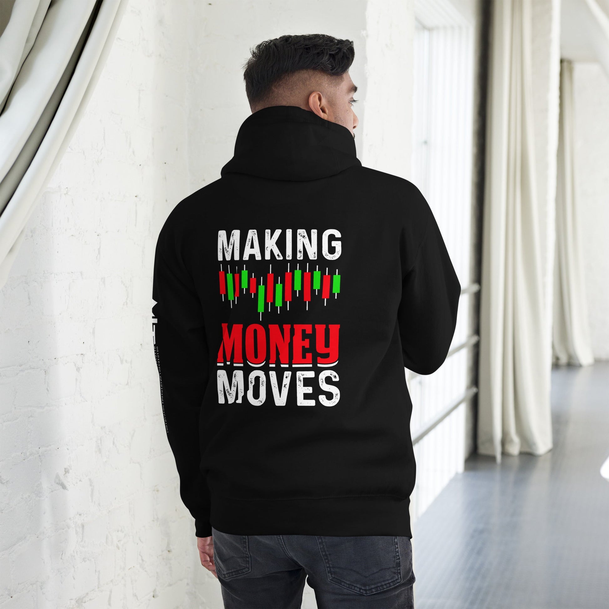 Making Money Moves - Unisex Hoodie ( Back Print ) by DarkByteGear