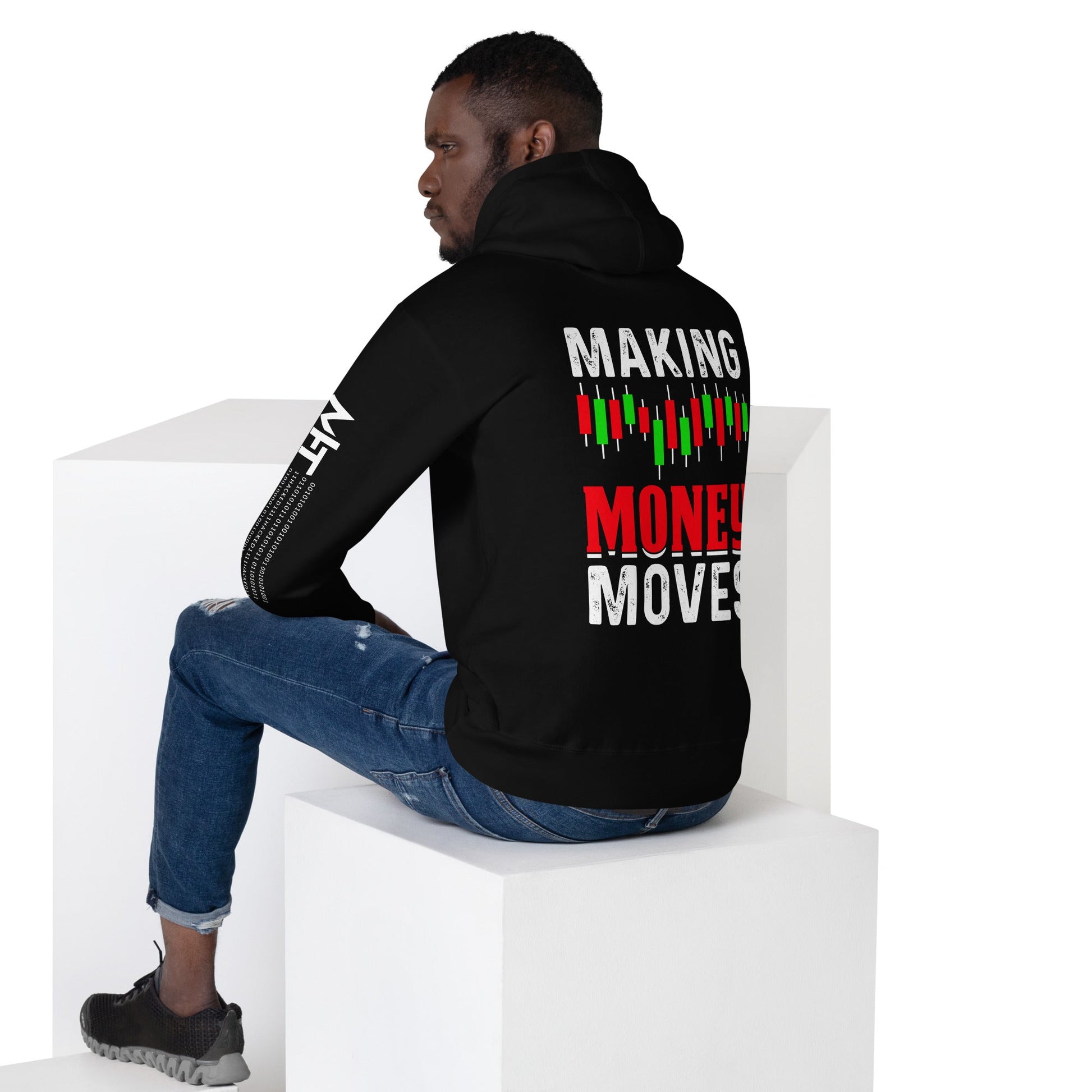 Making Money Moves - Unisex Hoodie ( Back Print ) by DarkByteGear
