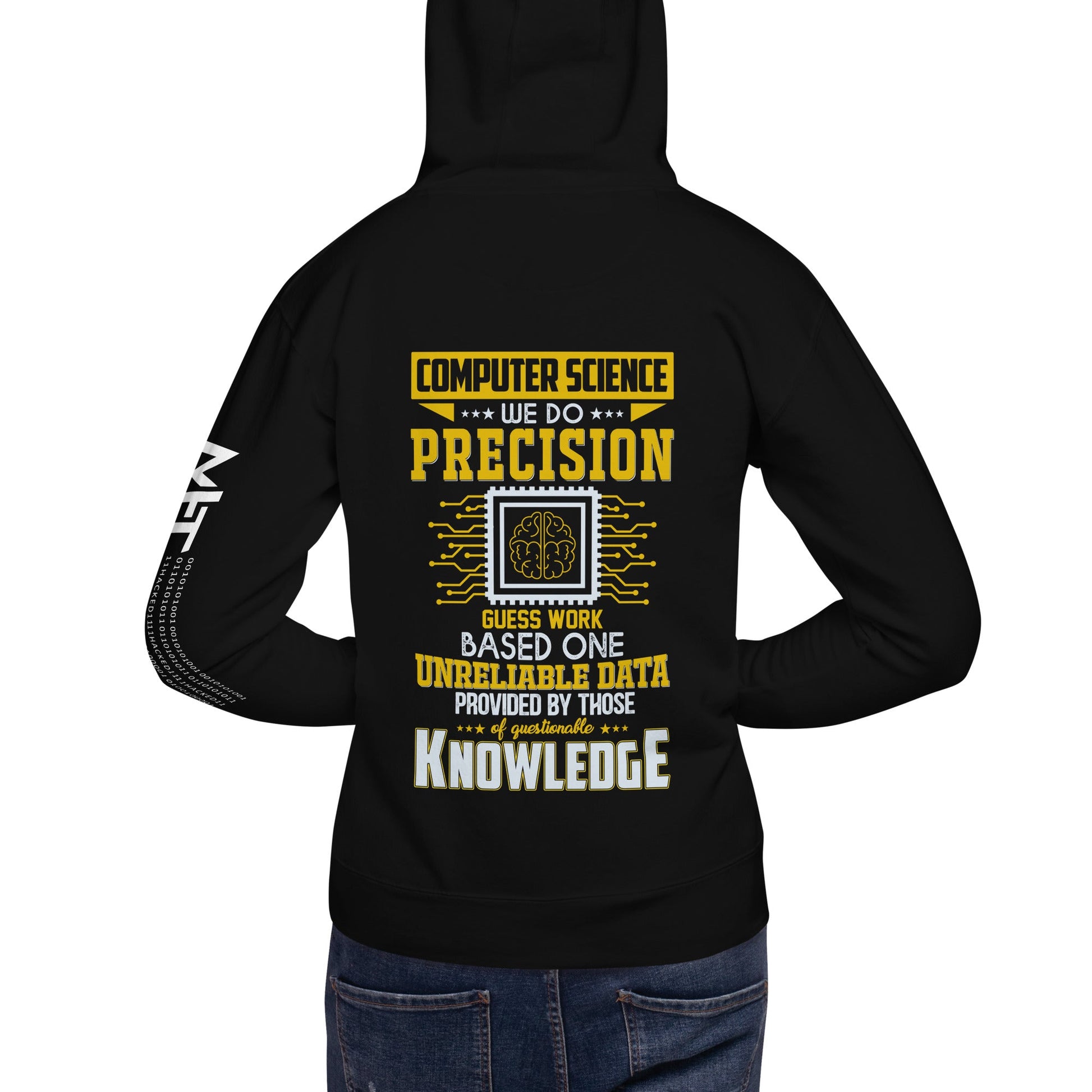 Computer Science: We do V1 - Unisex Hoodie ( Back Print ) by DarkByteGear