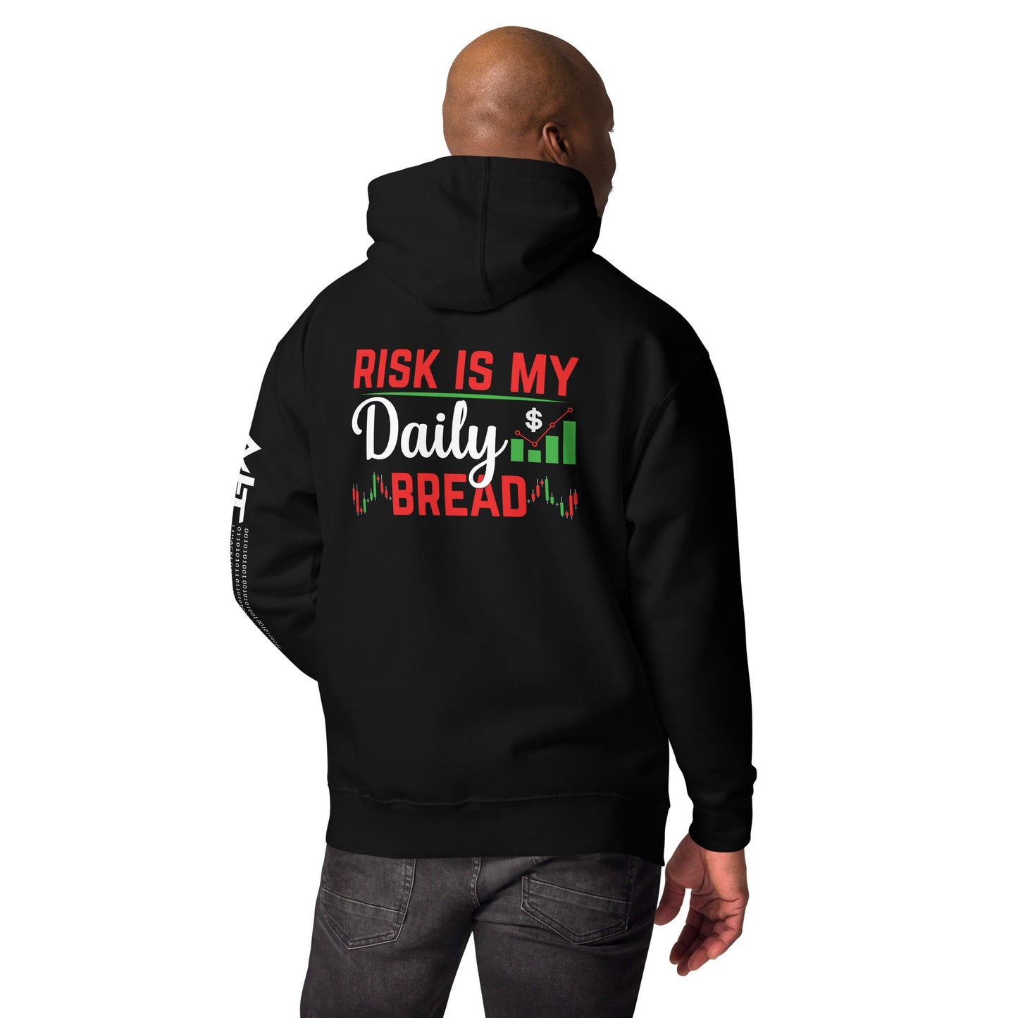 Risk is my Daily Bread - Unisex Hoodie ( Back Print ) by DarkByteGear