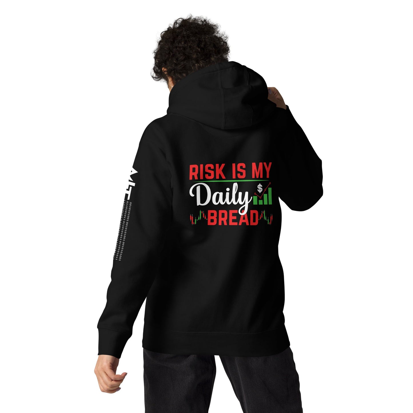 Risk is my Daily Bread - Unisex Hoodie ( Back Print ) by DarkByteGear