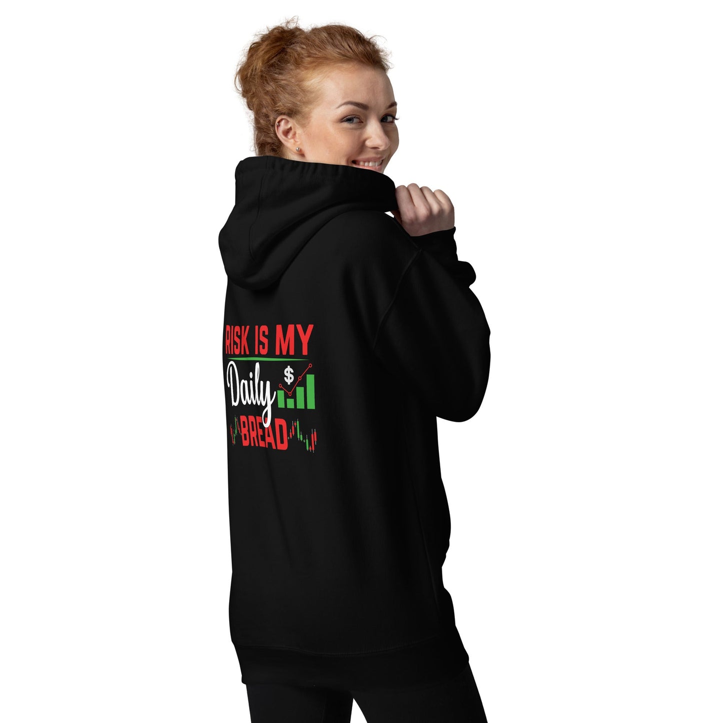 Risk is my Daily Bread - Unisex Hoodie ( Back Print ) by DarkByteGear