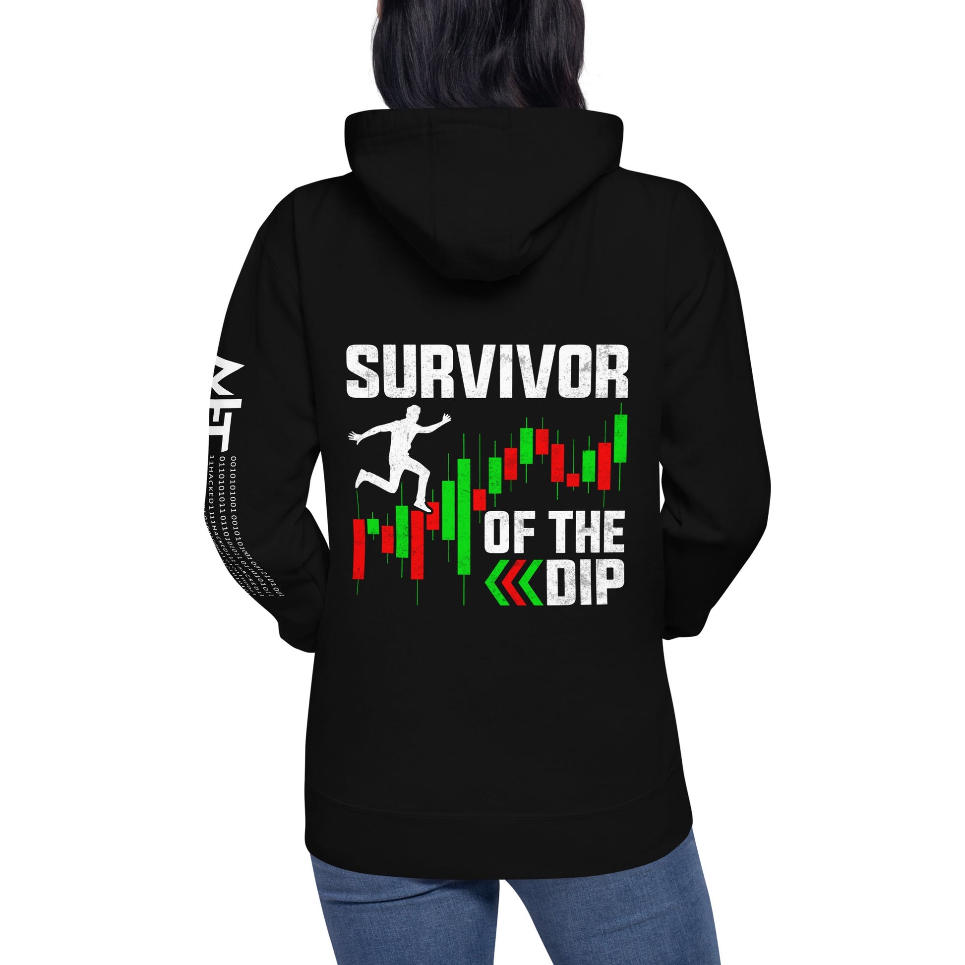 Survivor of the Dip - Unisex Hoodie ( Back Print ) by DarkByteGear