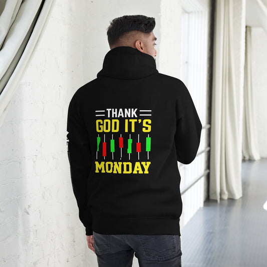 Thank God! It's Monday - Unisex Hoodie ( Back Print ) by DarkByteGear