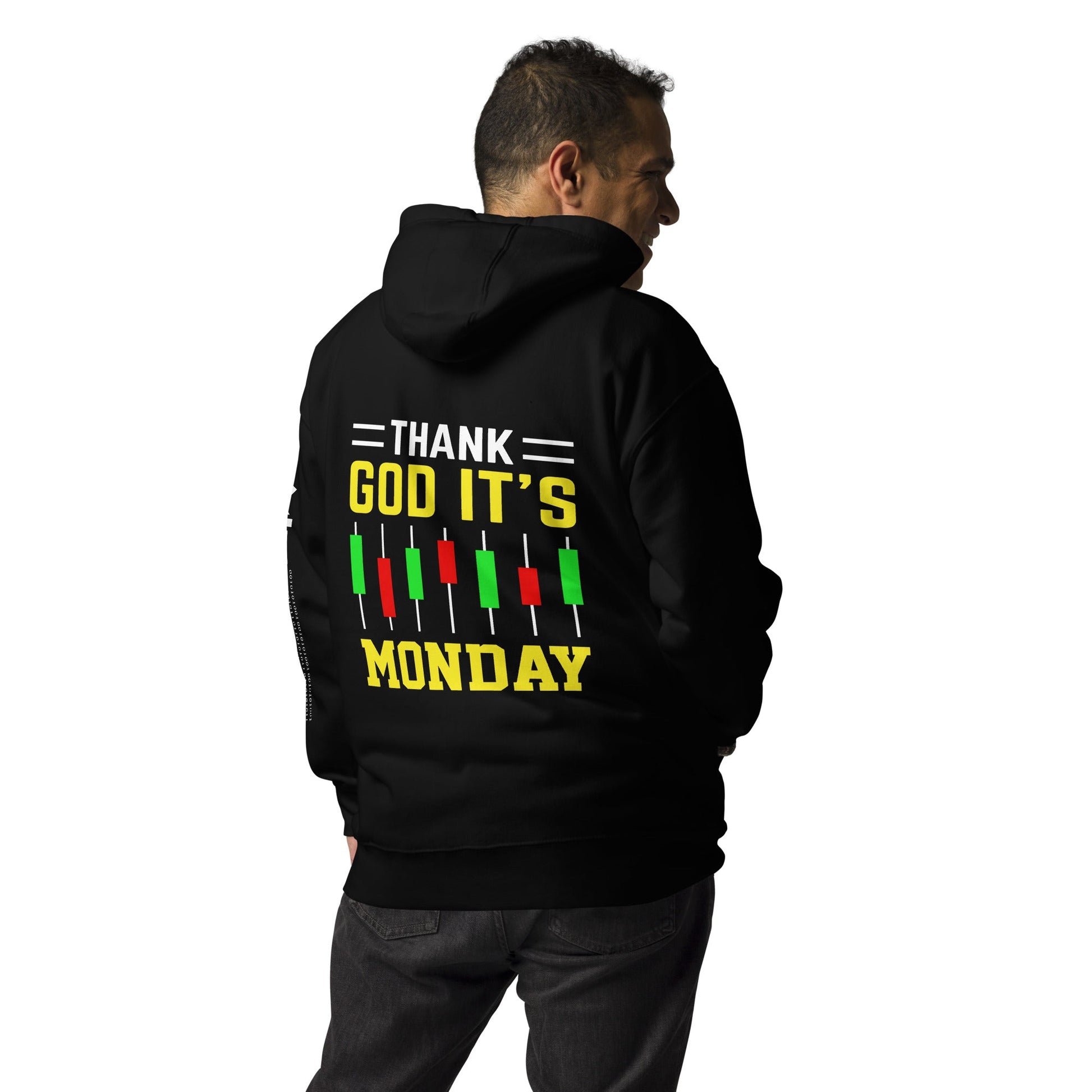 Thank God! It's Monday - Unisex Hoodie ( Back Print ) by DarkByteGear