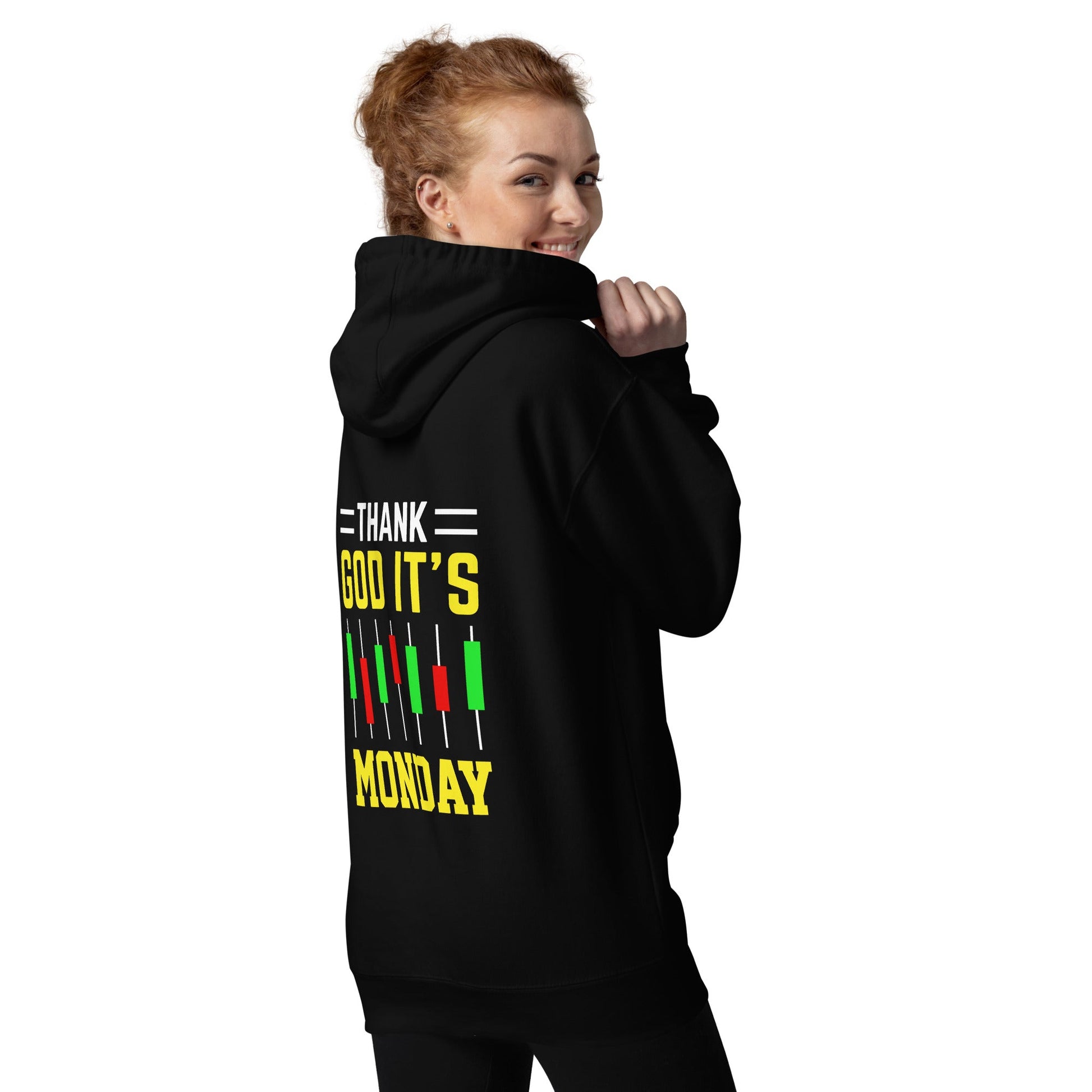 Thank God! It's Monday - Unisex Hoodie ( Back Print ) by DarkByteGear