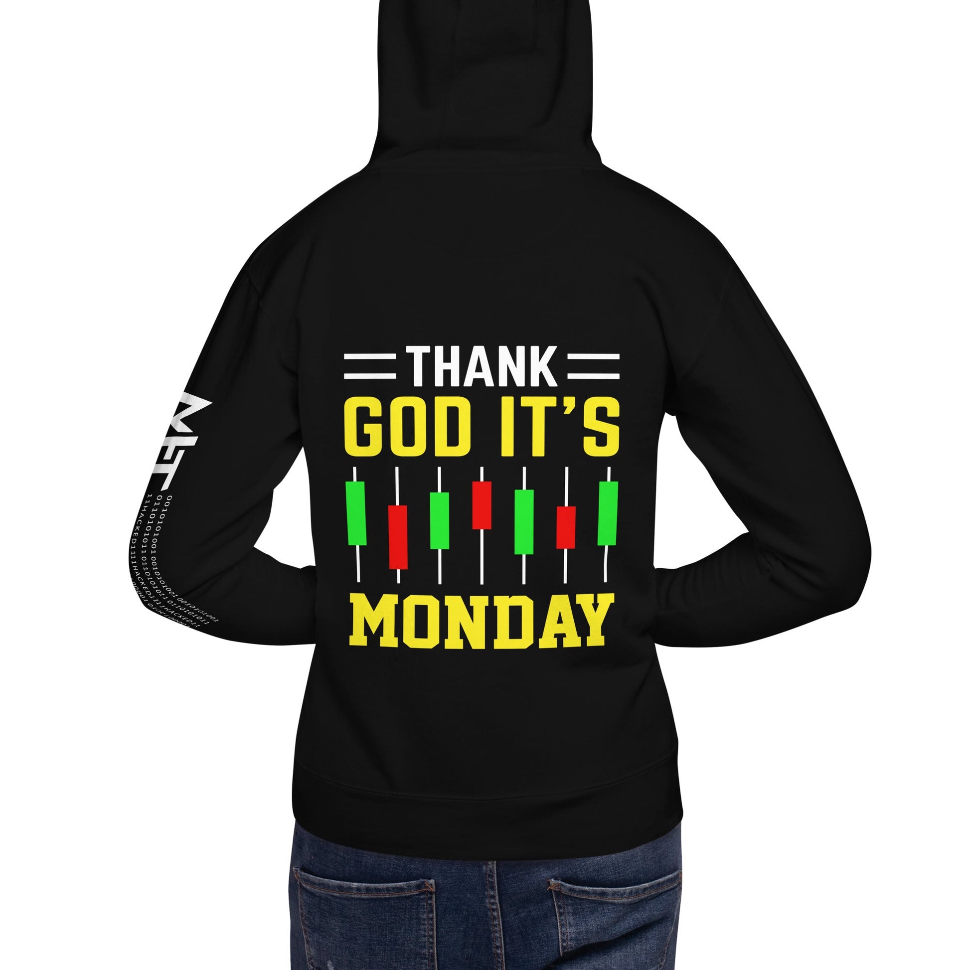 Thank God! It's Monday - Unisex Hoodie ( Back Print ) by DarkByteGear