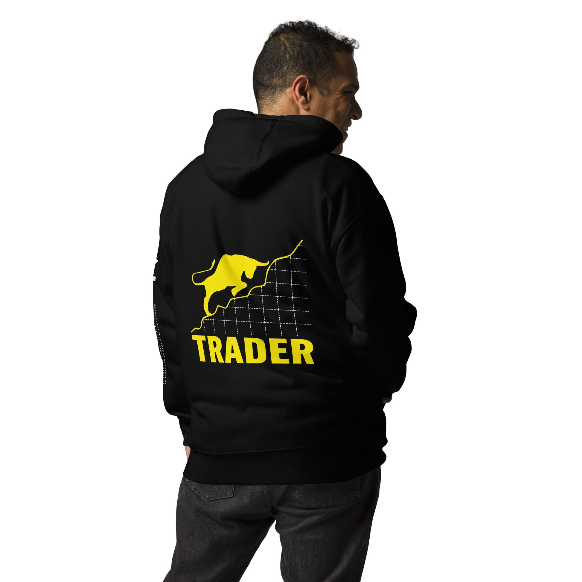Trader - Unisex Hoodie ( Back Print ) by DarkByteGear