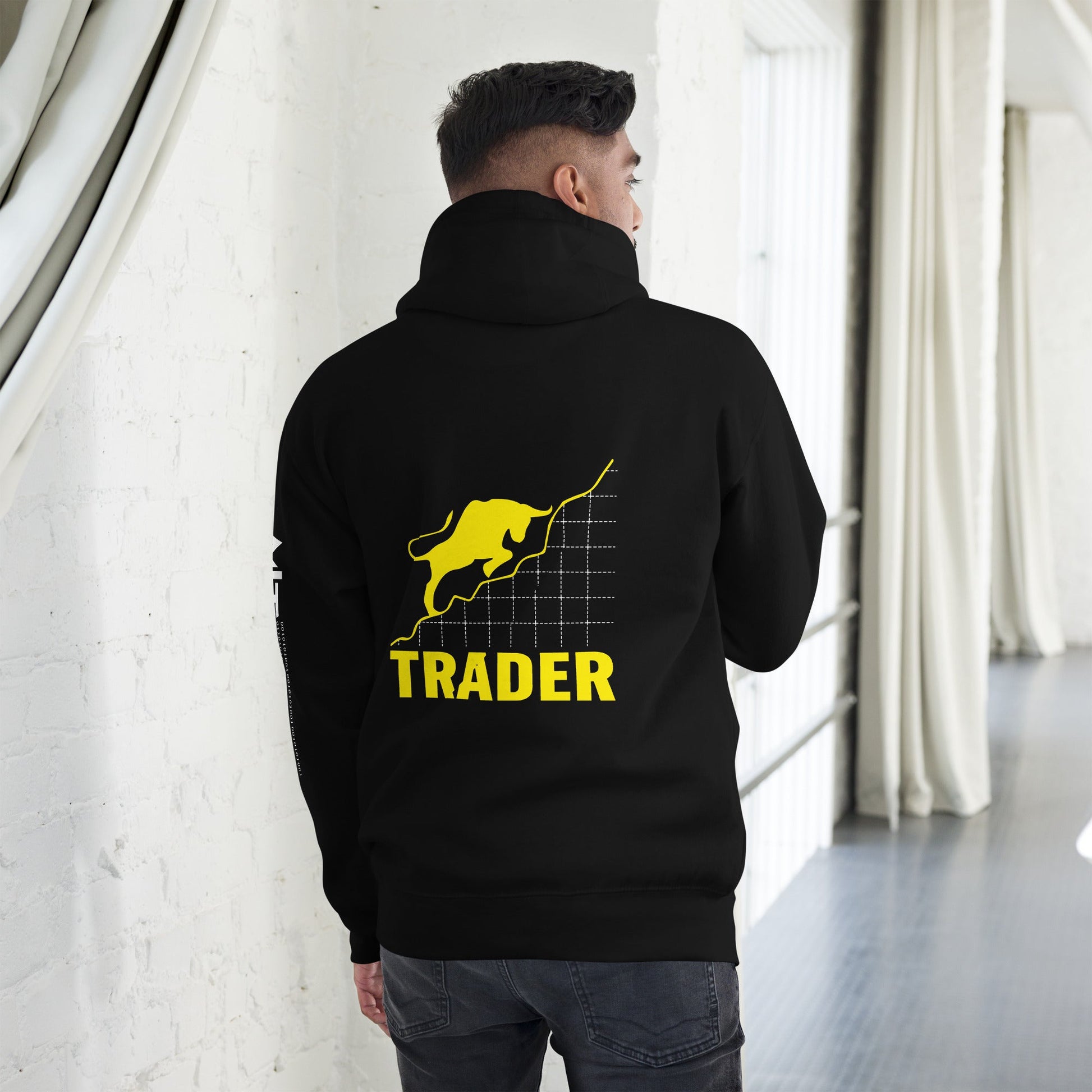 Trader - Unisex Hoodie ( Back Print ) by DarkByteGear