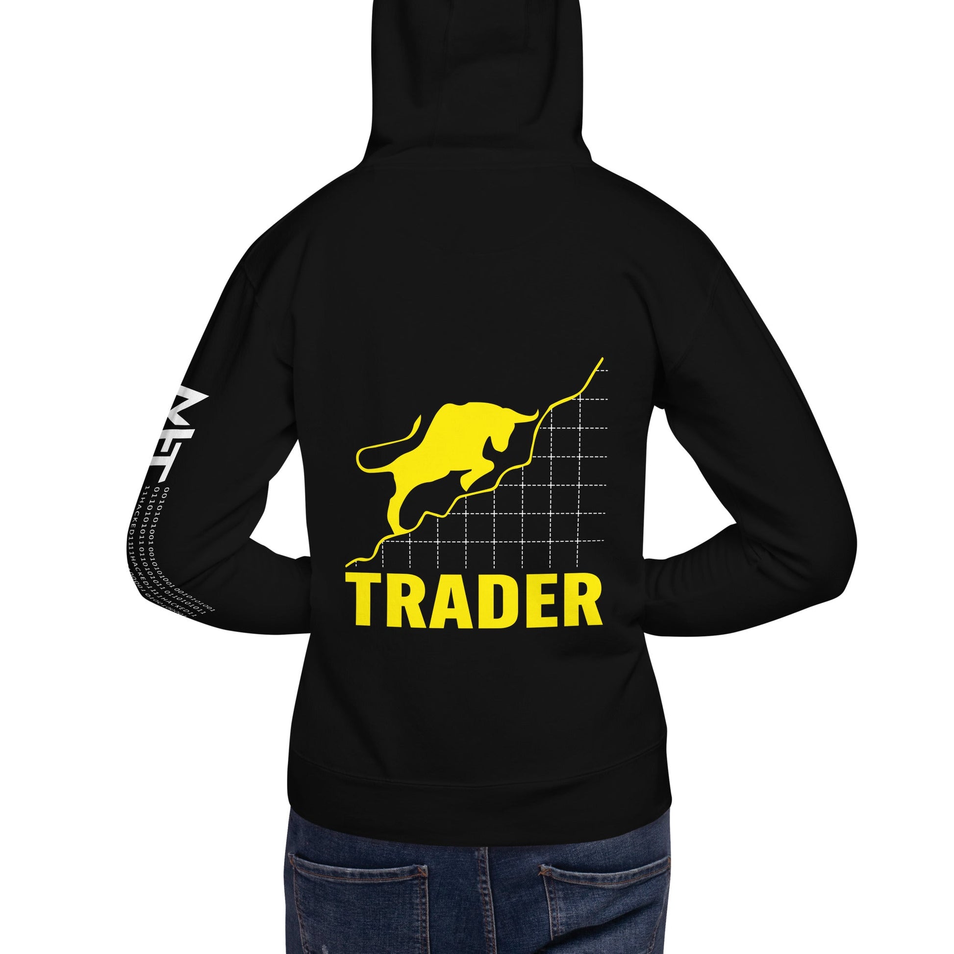 Trader - Unisex Hoodie ( Back Print ) by DarkByteGear