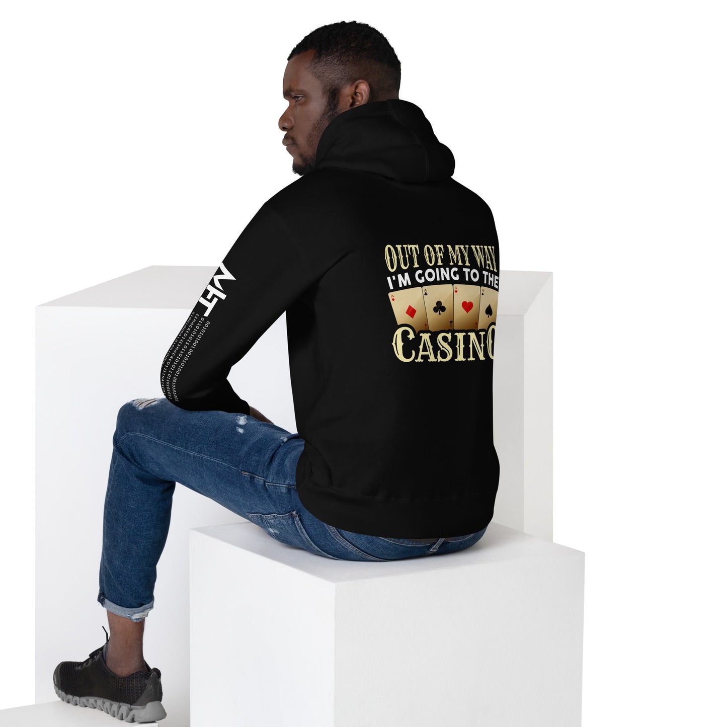 Out of My way; I am Going to the Casino - Unisex Hoodie ( Back Print ) by DarkByteGear