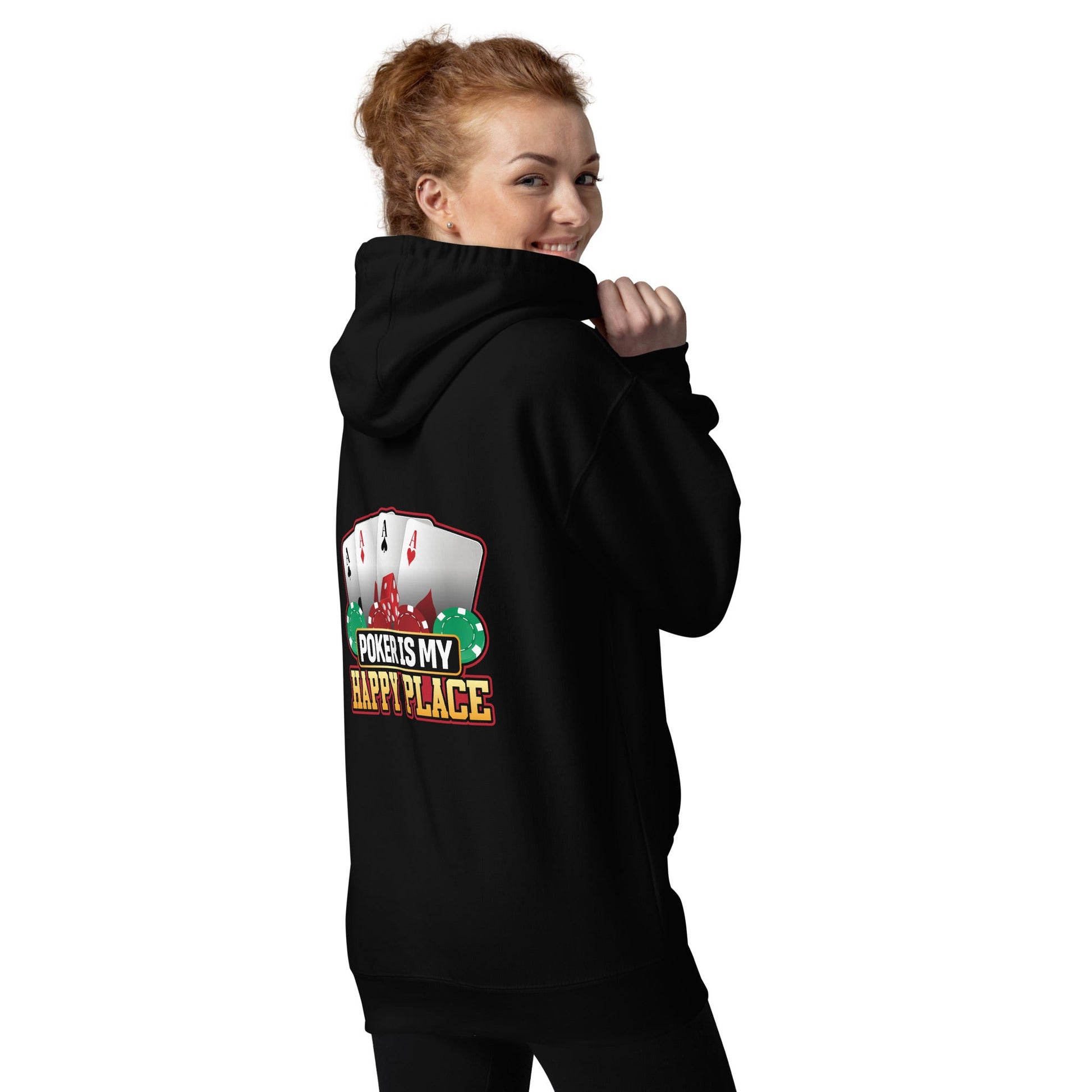 Poker Dad is like a Normal Dad but much Cooler - Unisex Hoodie ( Back Print ) by DarkByteGear