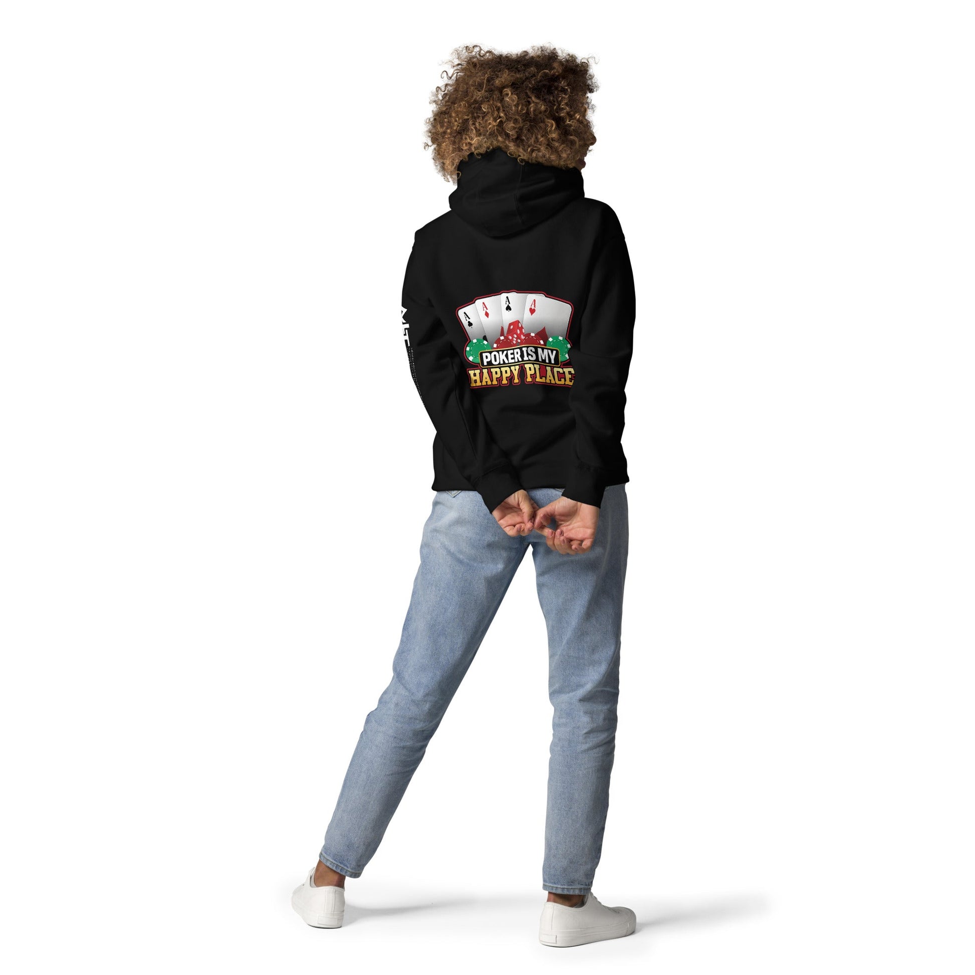 Poker Dad is like a Normal Dad but much Cooler - Unisex Hoodie ( Back Print ) by DarkByteGear