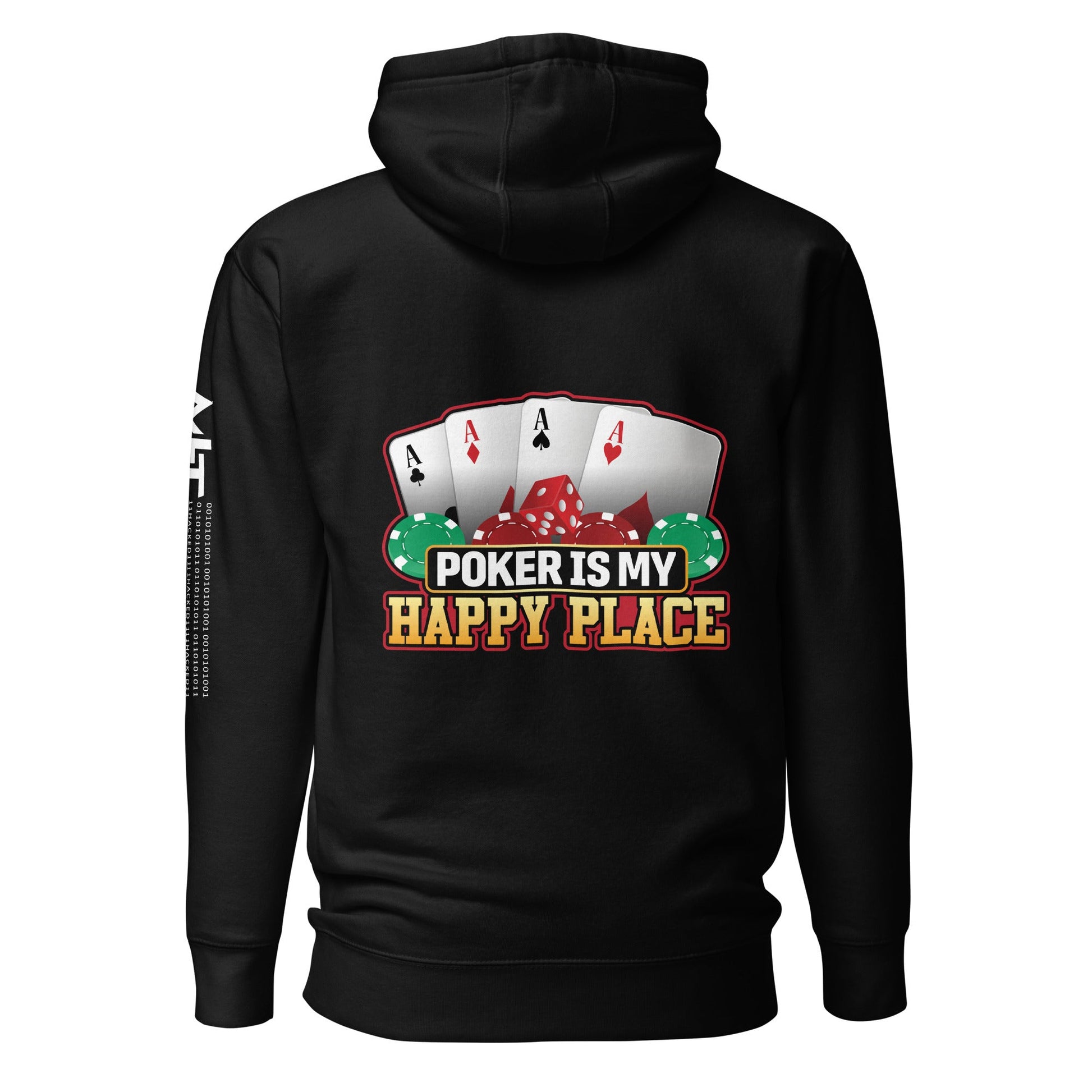 Poker Dad is like a Normal Dad but much Cooler - Unisex Hoodie ( Back Print ) by DarkByteGear