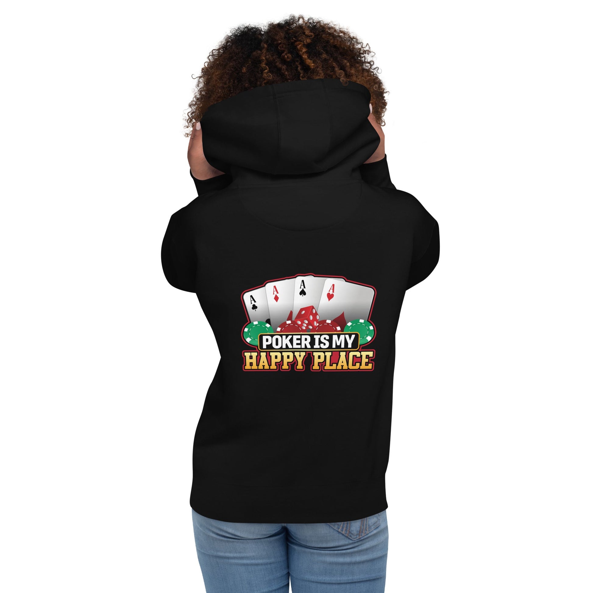 Poker Dad is like a Normal Dad but much Cooler - Unisex Hoodie ( Back Print ) by DarkByteGear