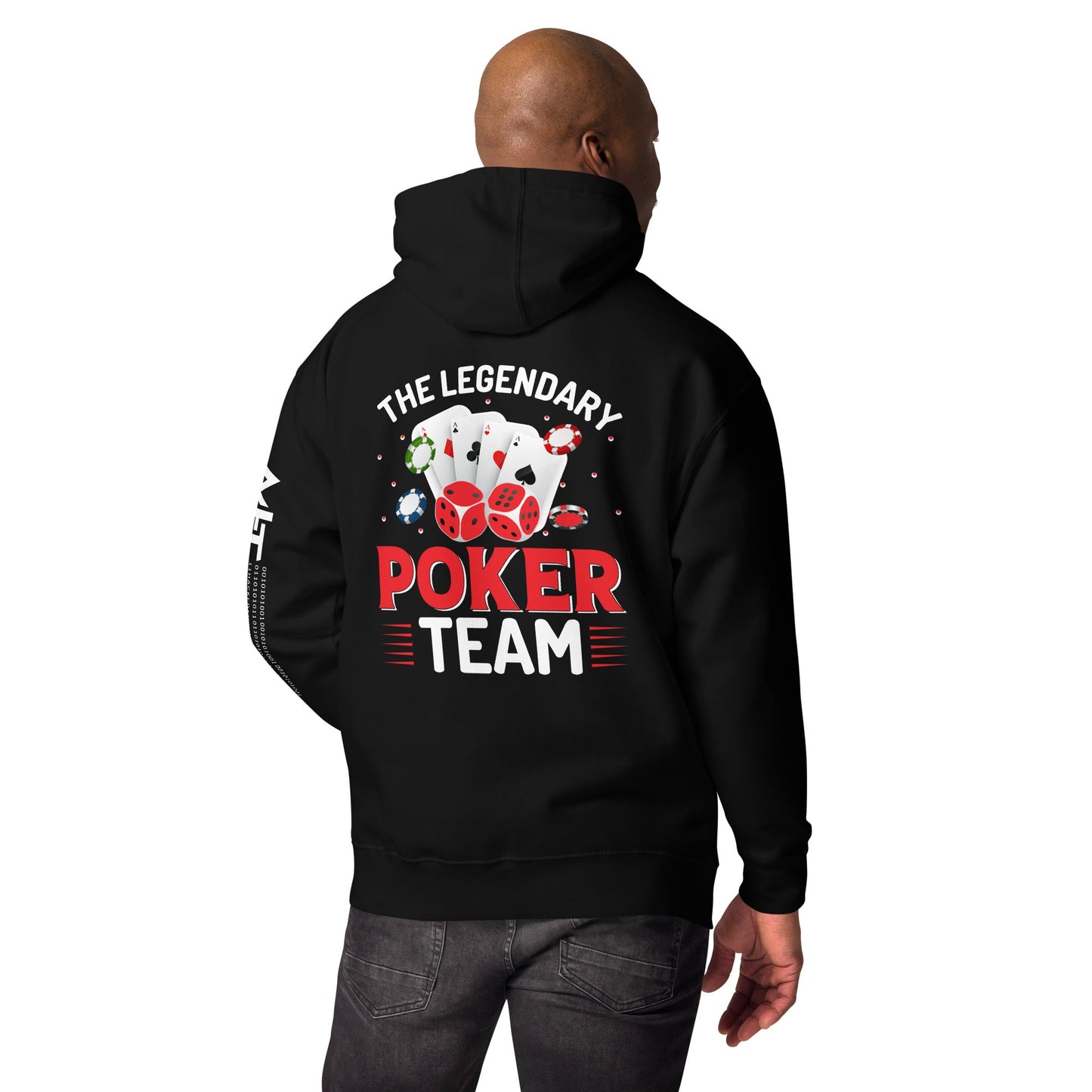 The Legendary Poker Team - Unisex Hoodie ( Back Print ) by DarkByteGear