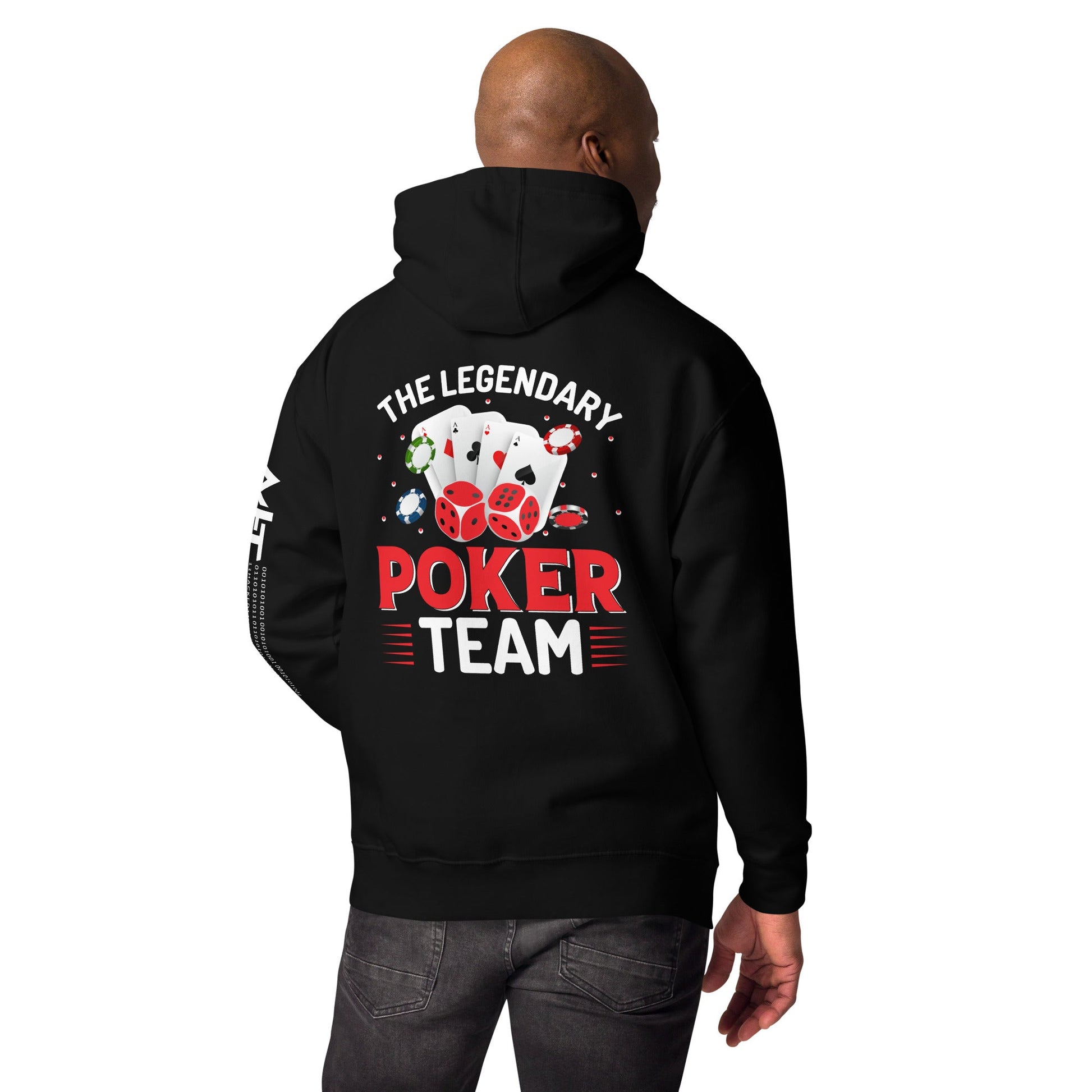 The Legendary Poker Team - Unisex Hoodie ( Back Print ) by DarkByteGear