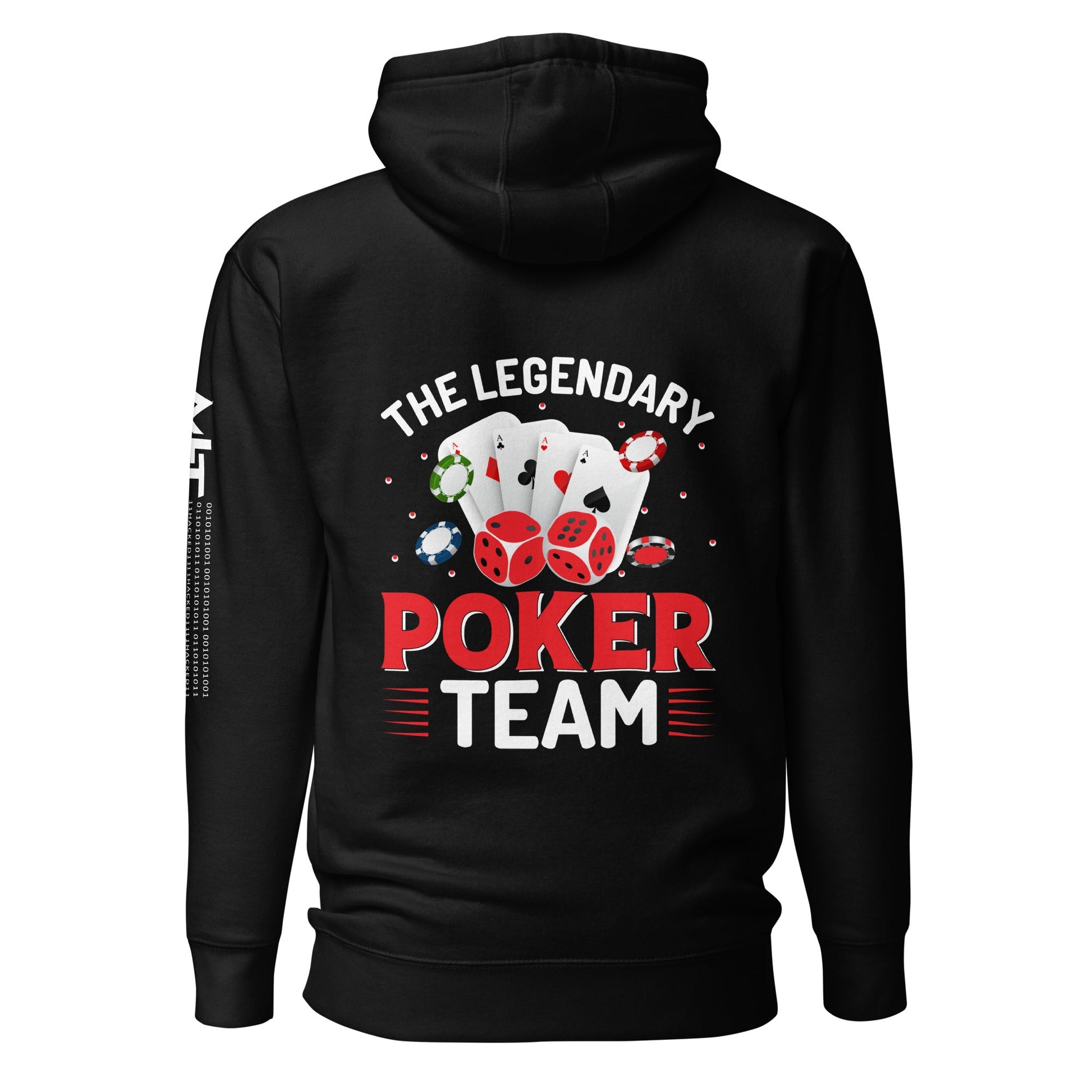 The Legendary Poker Team - Unisex Hoodie ( Back Print ) by DarkByteGear