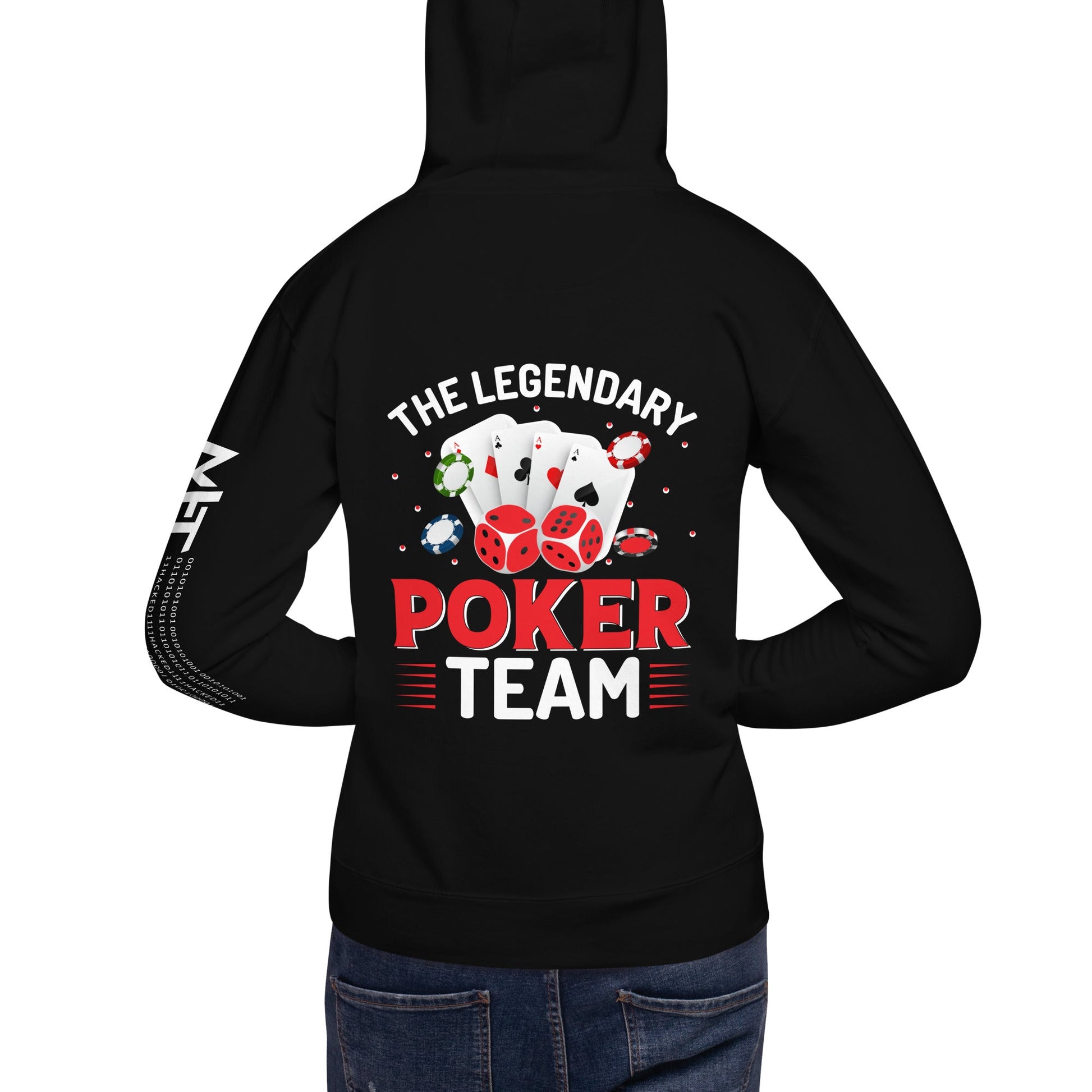 The Legendary Poker Team - Unisex Hoodie ( Back Print ) by DarkByteGear