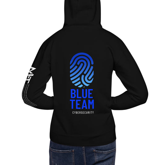 Cyber Security Blue Team v2 - Unisex Hoodie ( Back Print ) by DarkByteGear