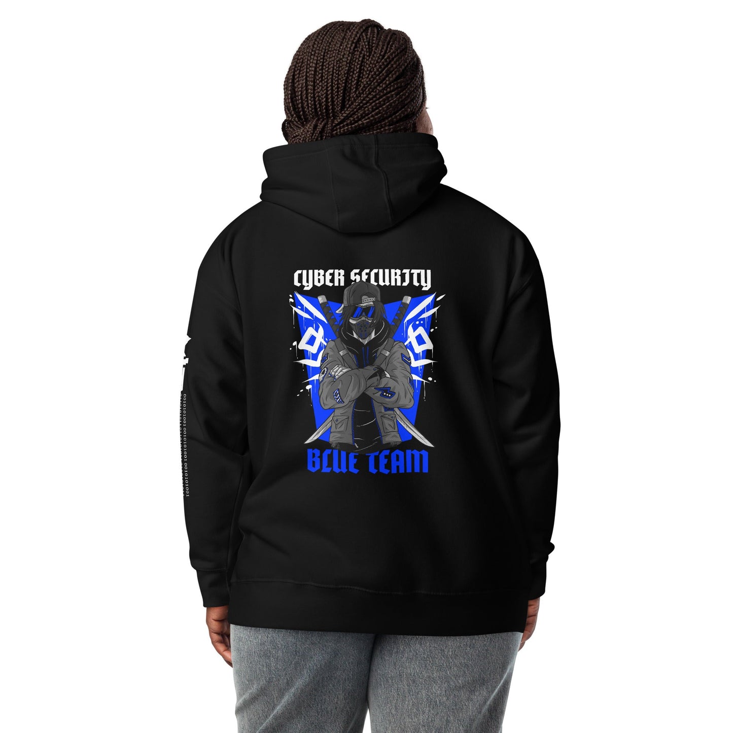 Cyber Security Blue Team V3 - Unisex Hoodie ( Back Print ) by DarkByteGear