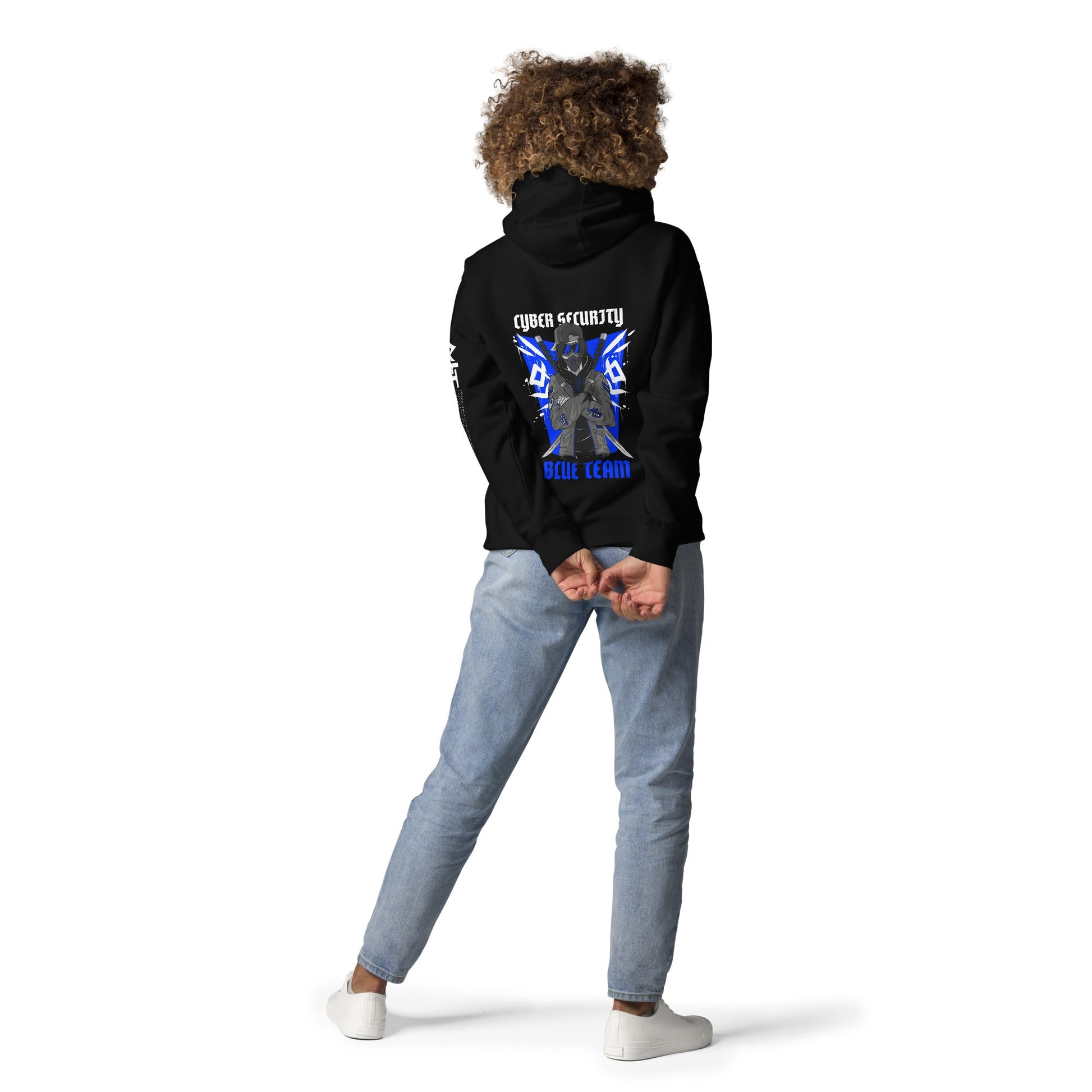 Cyber Security Blue Team V3 - Unisex Hoodie ( Back Print ) by DarkByteGear