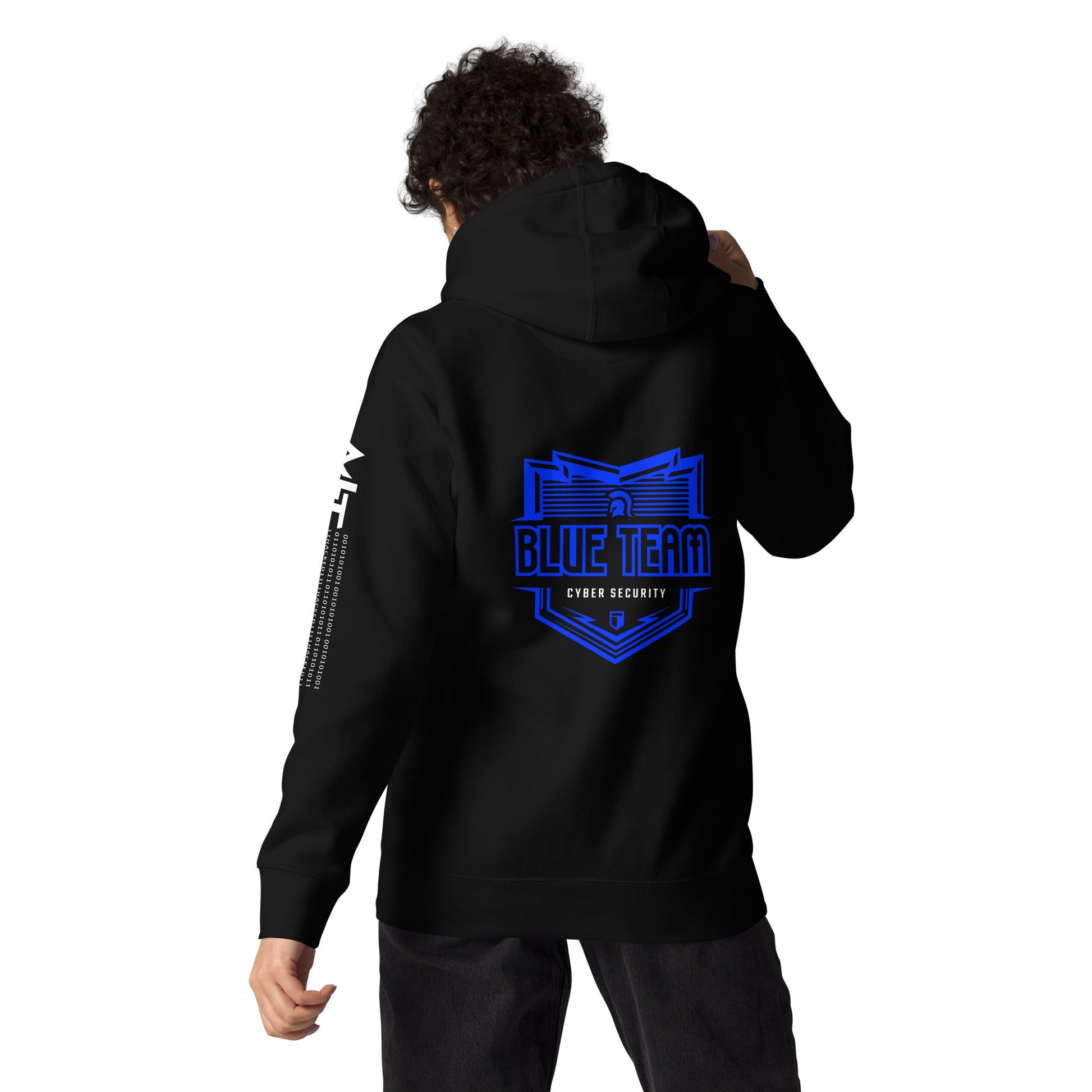 Cyber Security Blue Team 16 - Unisex Hoodie ( Back Print ) by DarkByteGear