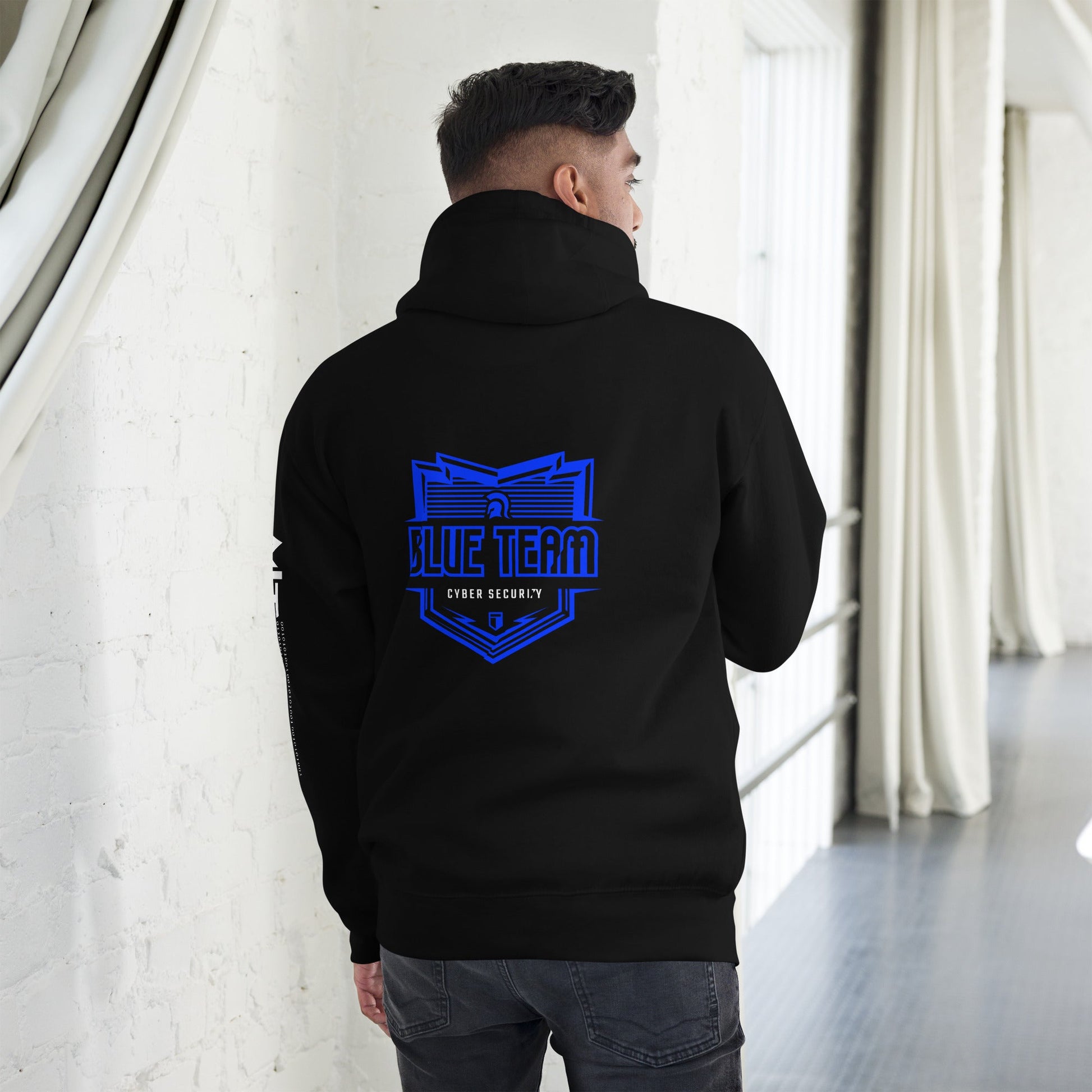 Cyber Security Blue Team 16 - Unisex Hoodie ( Back Print ) by DarkByteGear