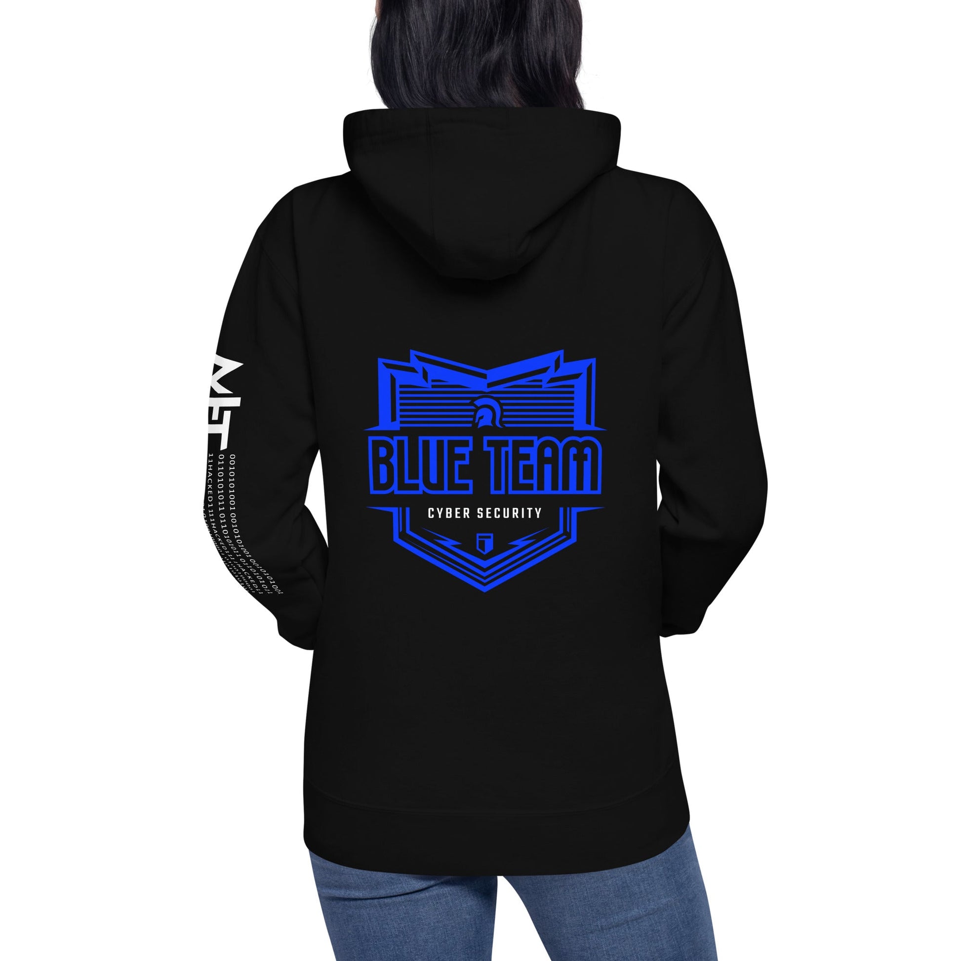 Cyber Security Blue Team 16 - Unisex Hoodie ( Back Print ) by DarkByteGear
