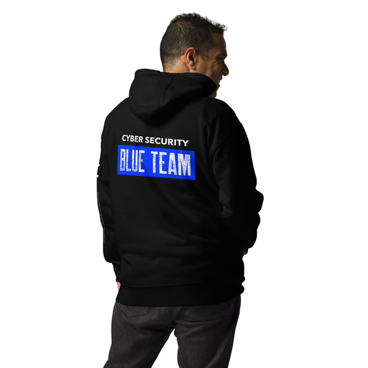 Cyber Security Blue Team V5 - Unisex Hoodie ( Back Print ) by DarkByteGear