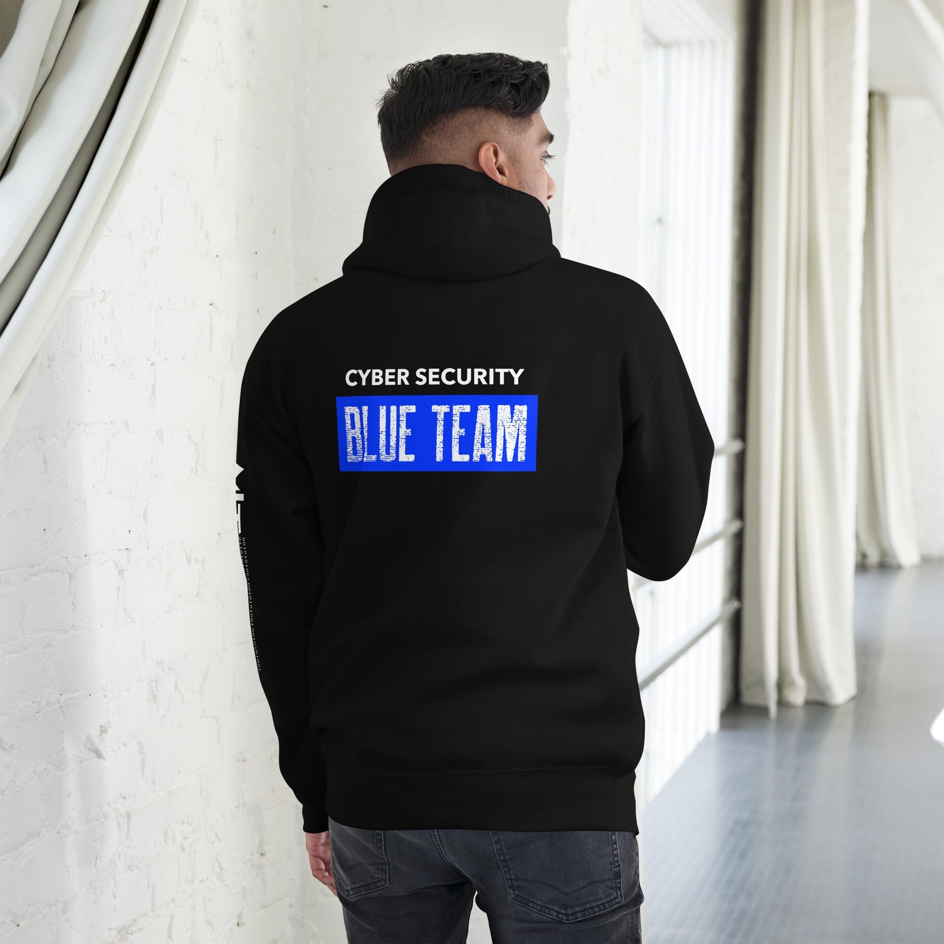 Cyber Security Blue Team V5 - Unisex Hoodie ( Back Print ) by DarkByteGear