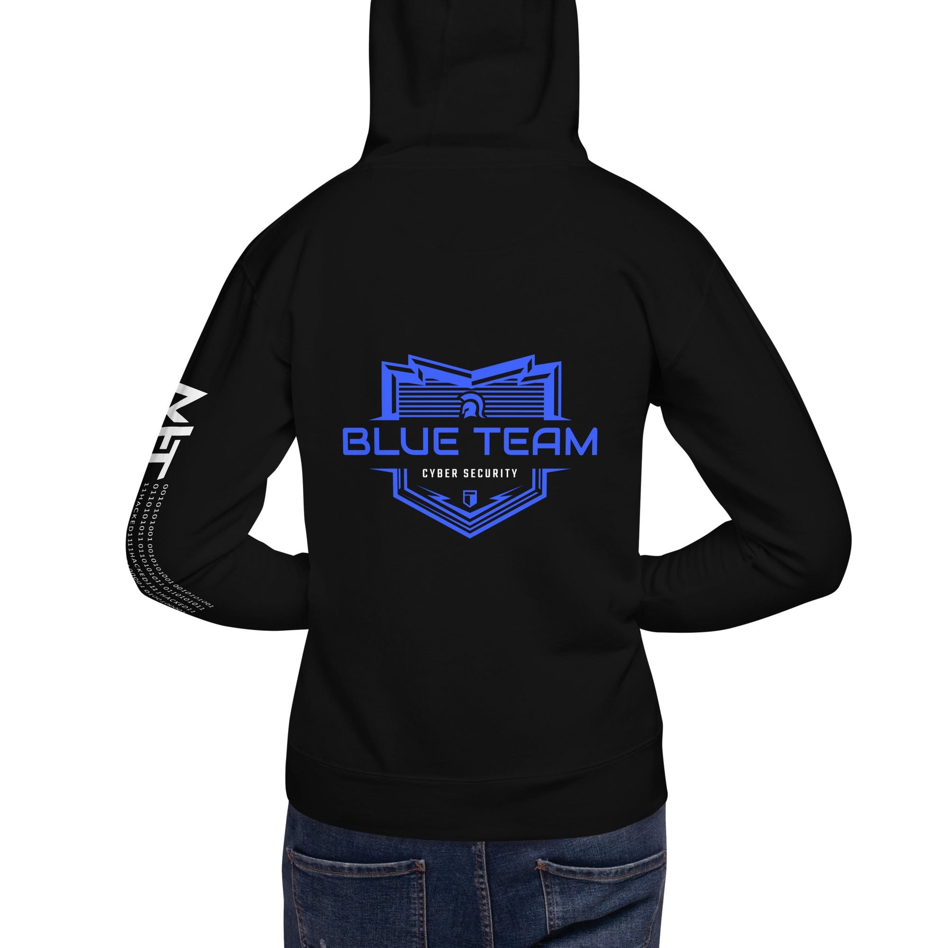Cyber Security Blue Team V17 - Unisex Hoodie ( Back Print ) by DarkByteGear