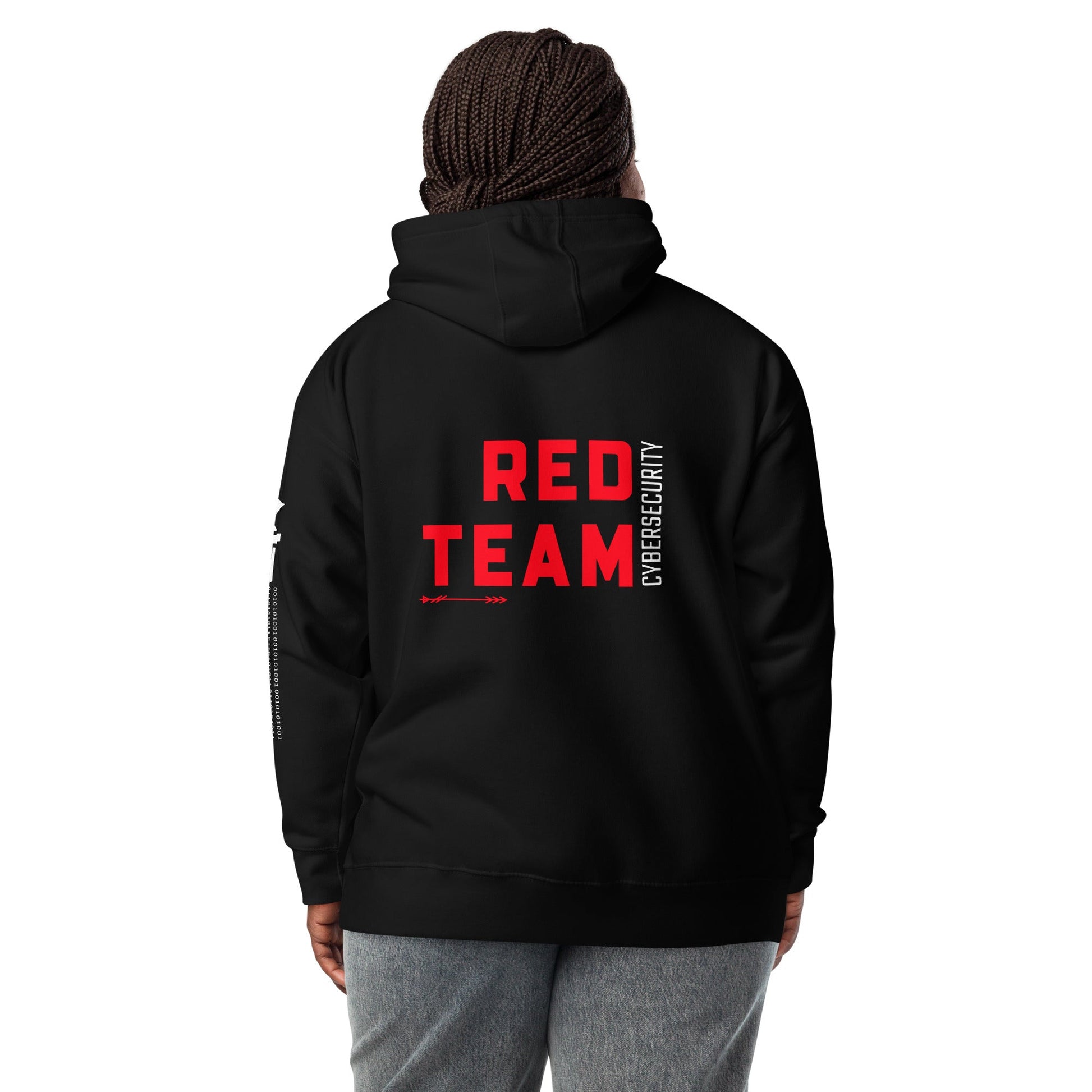 Cyber Security Red Team V8 - Unisex Hoodie ( Back Print ) by DarkByteGear