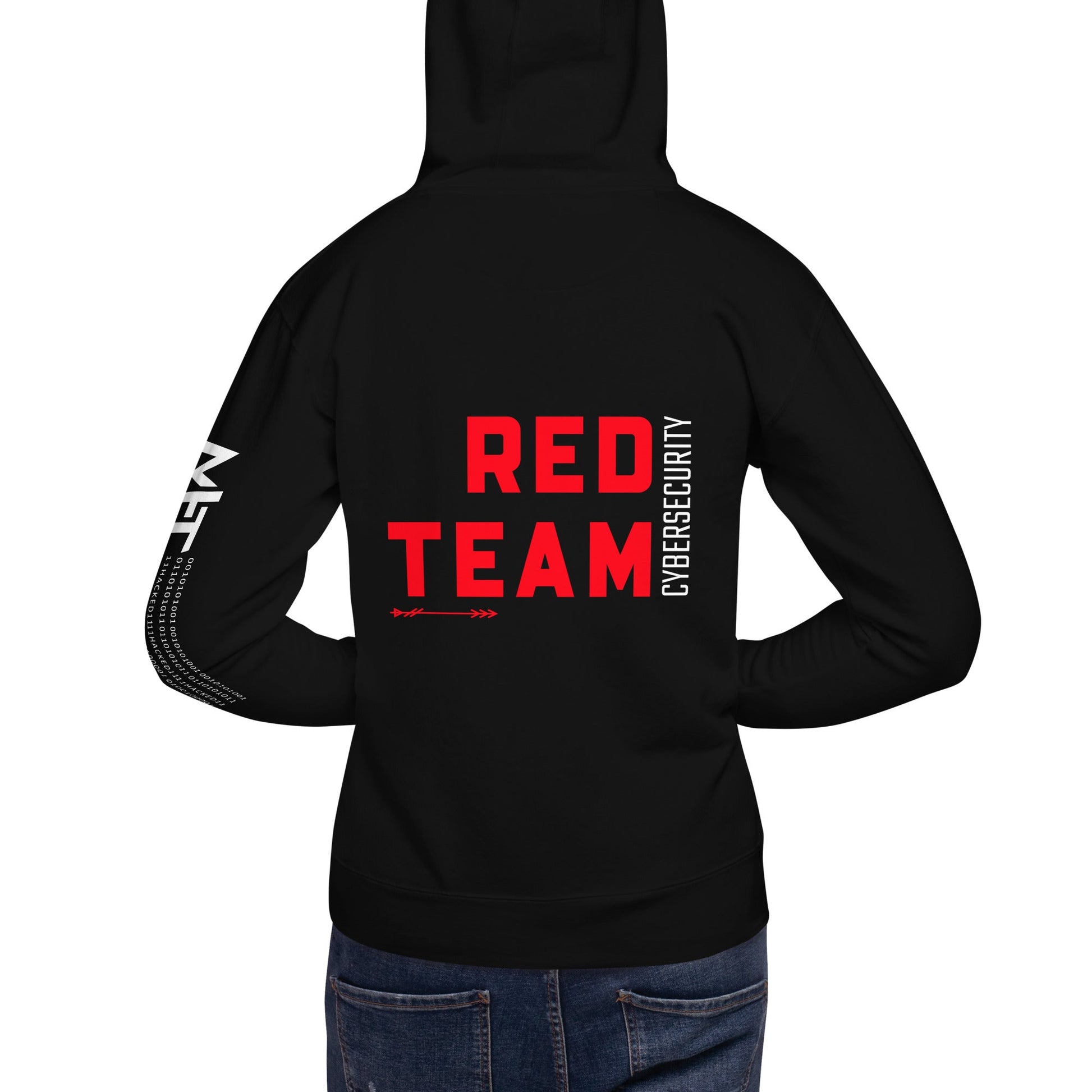 Cyber Security Red Team V8 - Unisex Hoodie ( Back Print ) by DarkByteGear