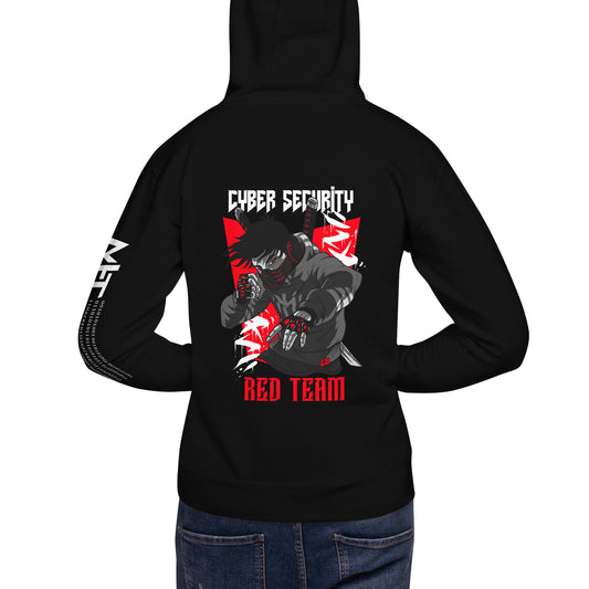 Cyber Security Red Team V3 - Unisex Hoodie ( Back Print ) by DarkByteGear