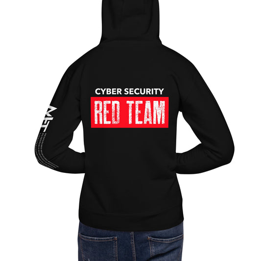 Cyber Security Red Team V1 - Unisex Hoodie ( Back Print ) by DarkByteGear