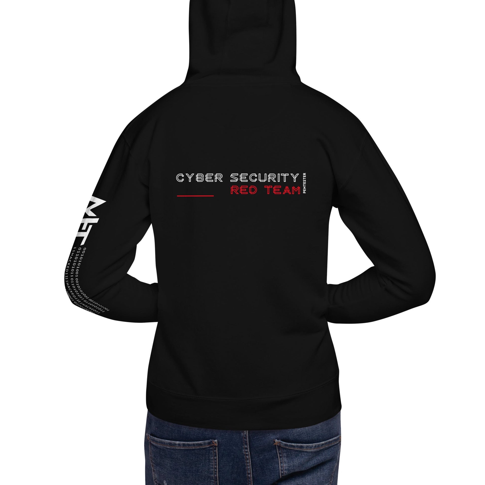 Cyber Security Red Team V2 - Unisex Hoodie ( Back Print ) by DarkByteGear