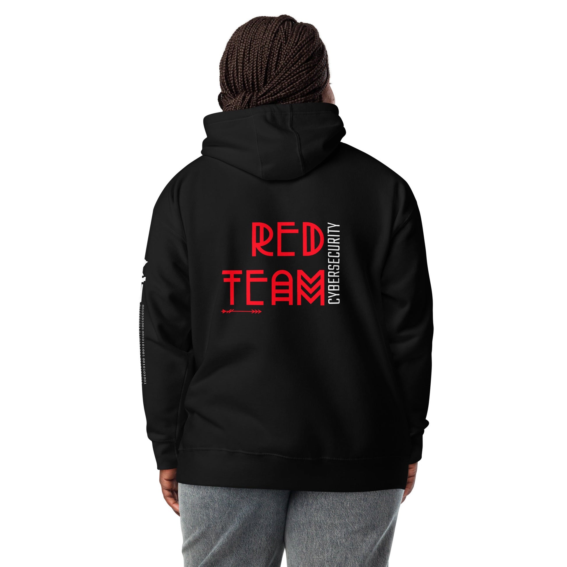 Cyber Security Red Team V5 - Unisex Hoodie ( Back Print ) by DarkByteGear