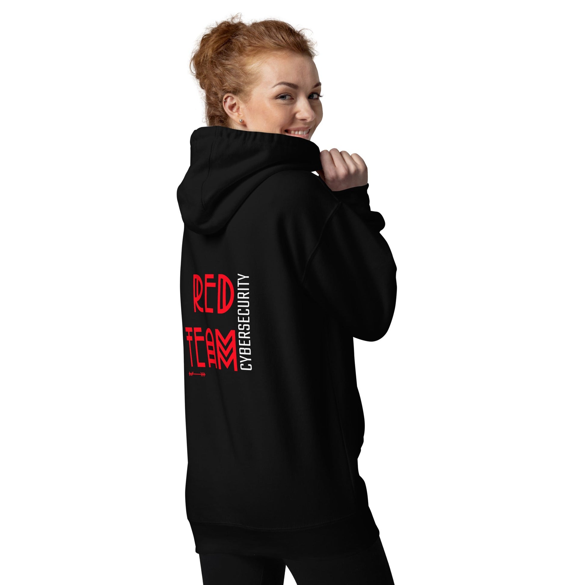 Cyber Security Red Team V5 - Unisex Hoodie ( Back Print ) by DarkByteGear
