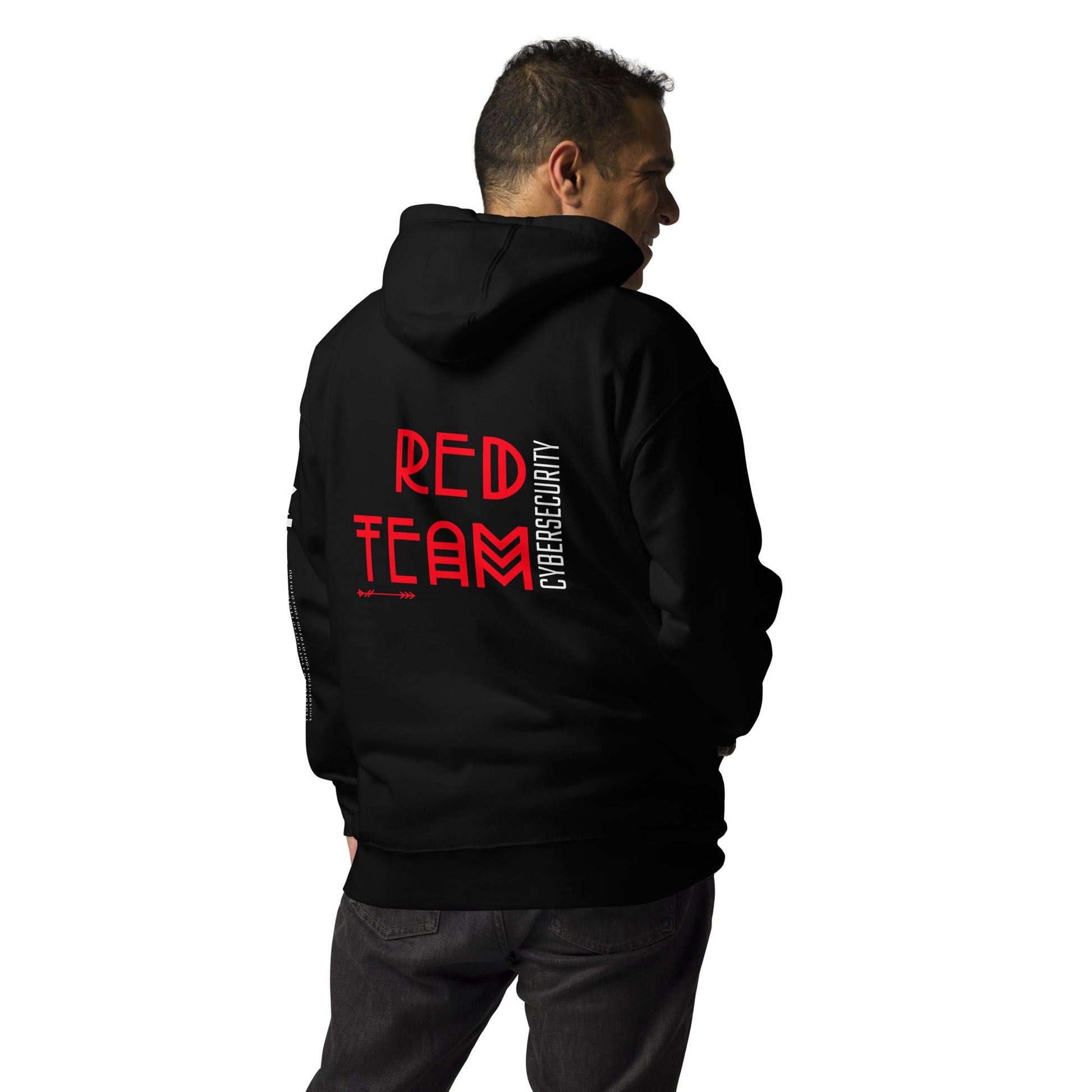 Cyber Security Red Team V5 - Unisex Hoodie ( Back Print ) by DarkByteGear