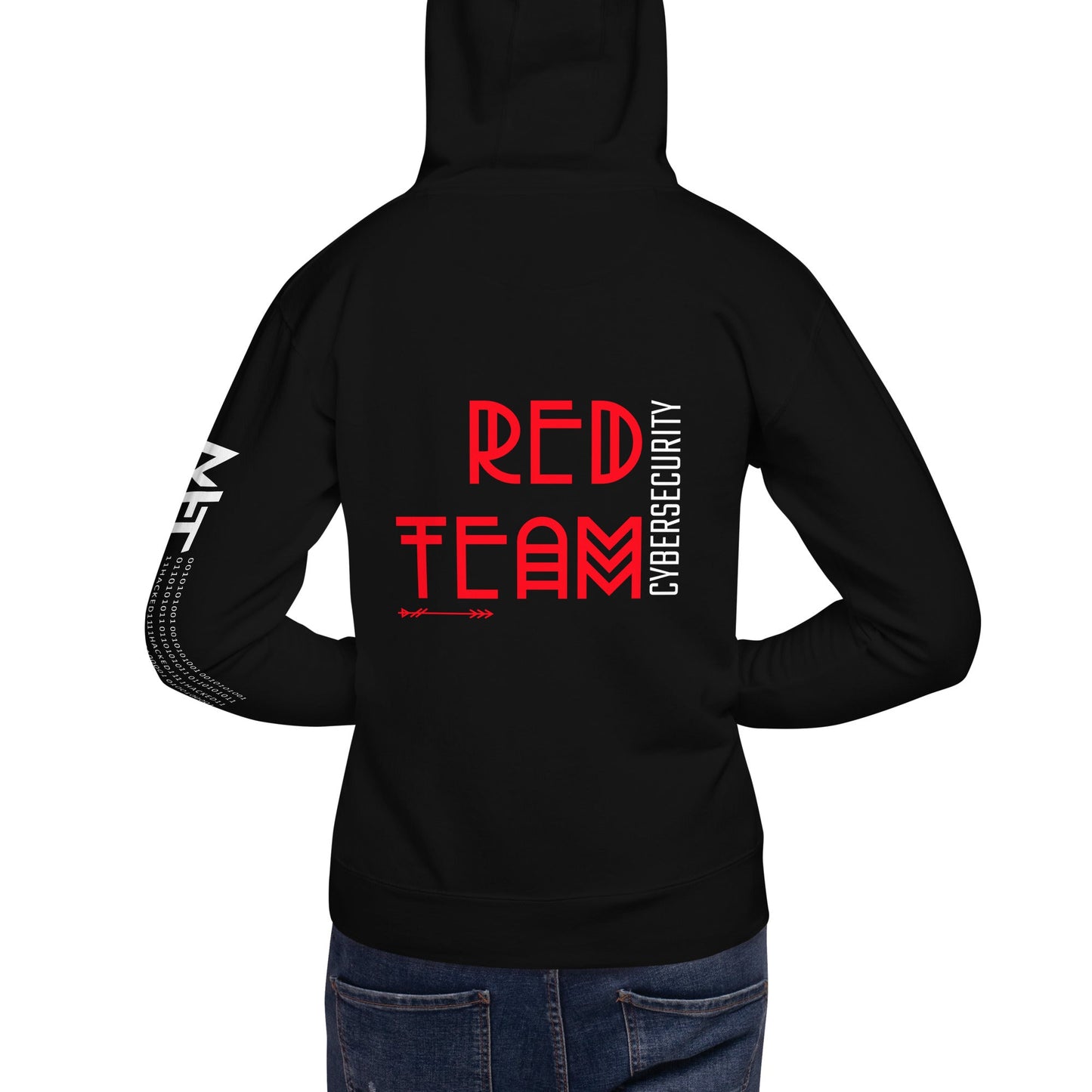 Cyber Security Red Team V5 - Unisex Hoodie ( Back Print ) by DarkByteGear