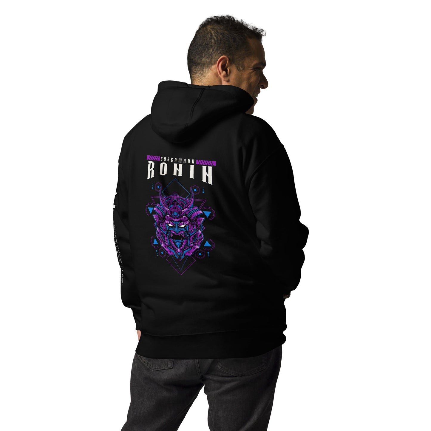 CyberWare Ronin - Unisex Hoodie ( Back Print ) by DarkByteGear